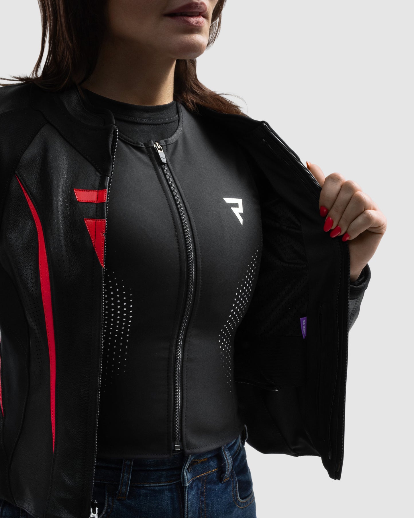 Diva ST Veste Moto Femme Rouge
