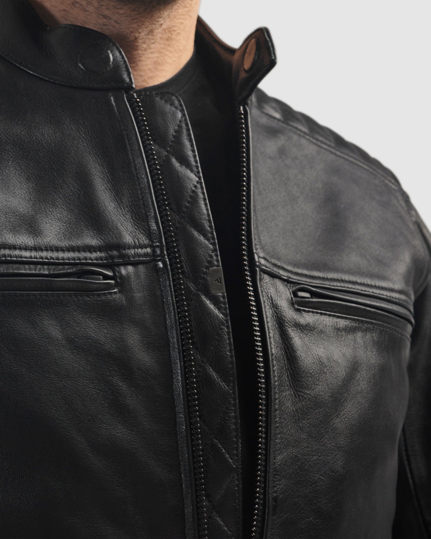 Hunter II Blouson Cuir Noir