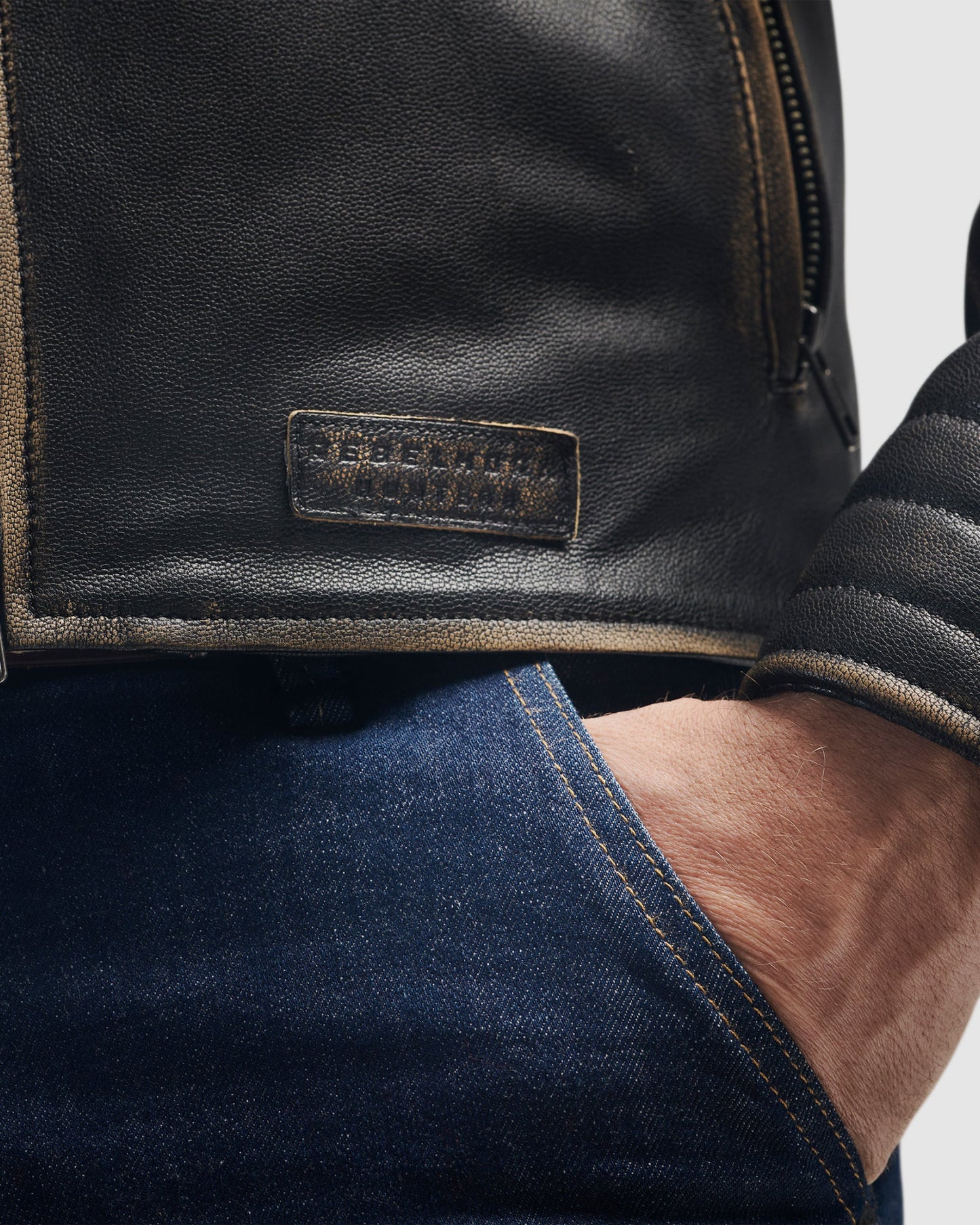 Hunter II Blouson Cuir Vintage Marron