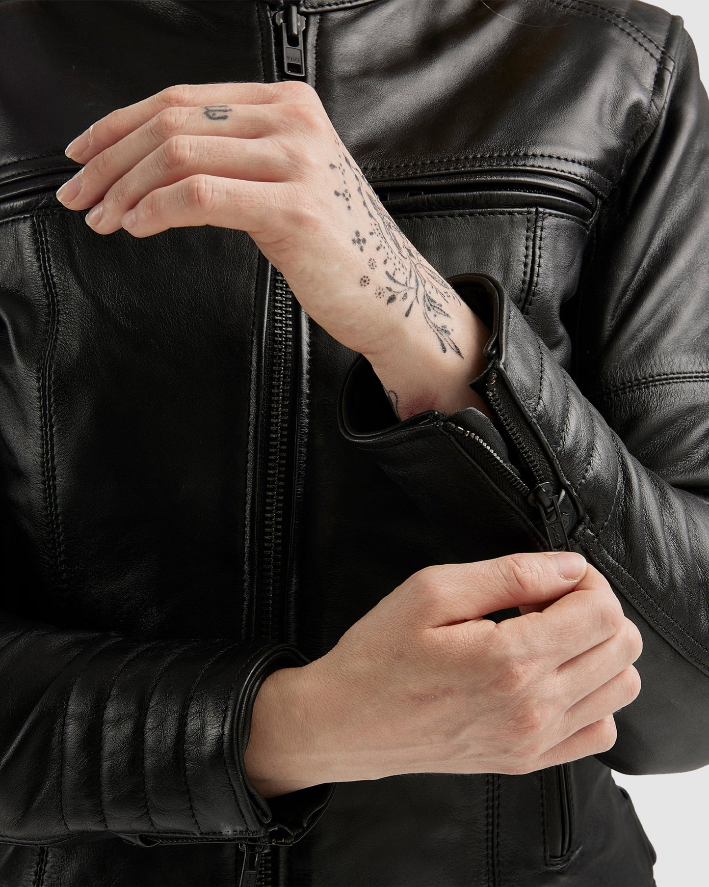 Hunter II Femme Blouson Cuir Noir