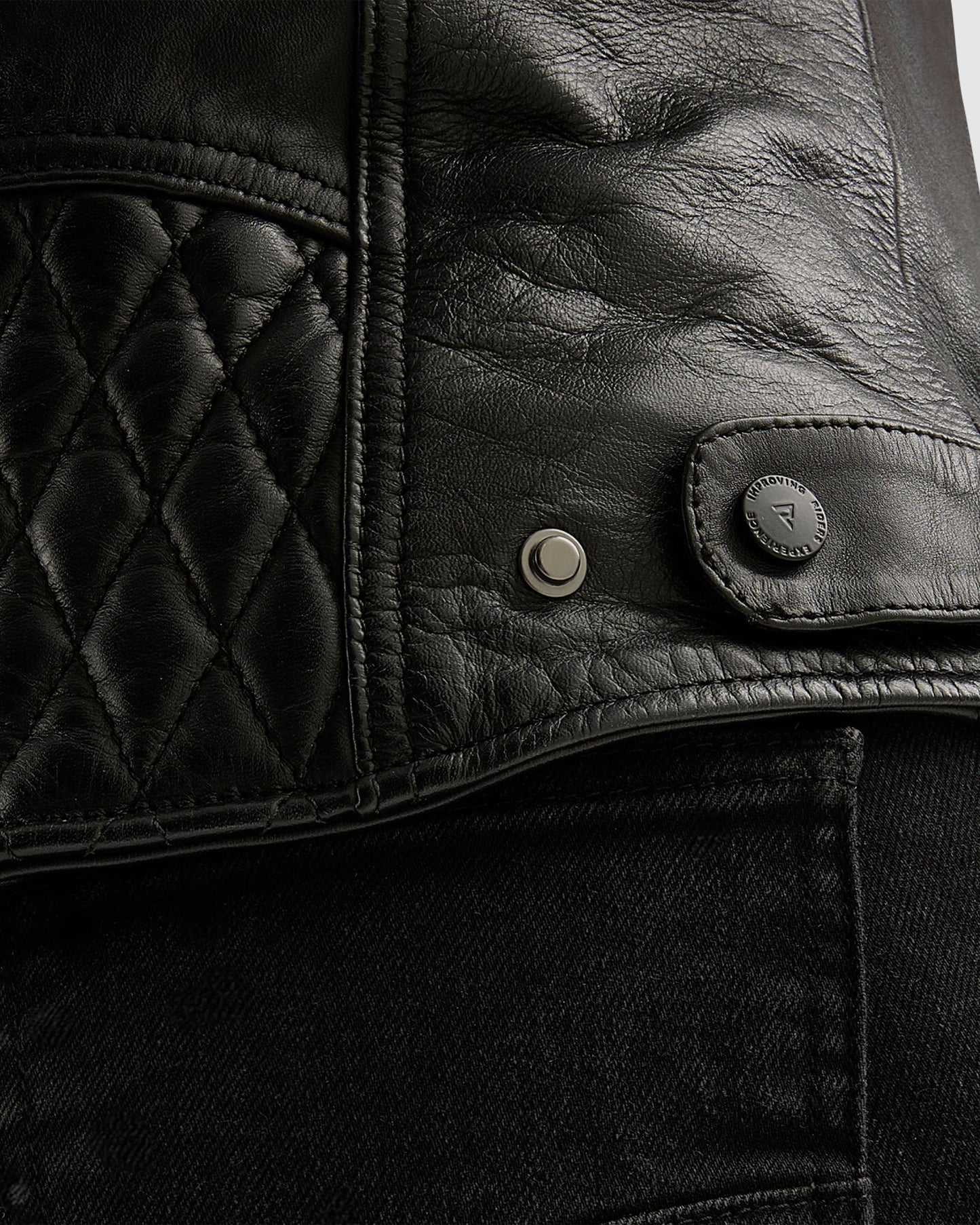 Hunter II Femme Blouson Cuir Noir