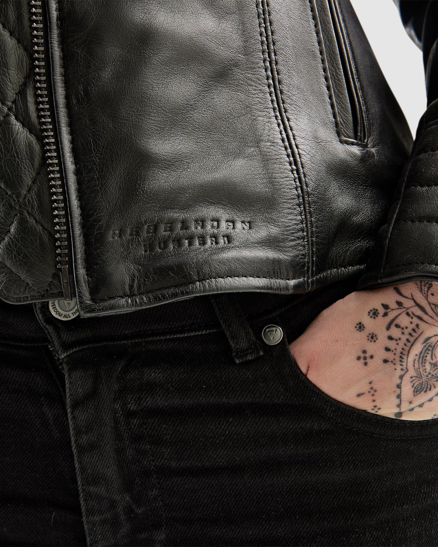 Hunter II Femme Blouson Cuir Noir