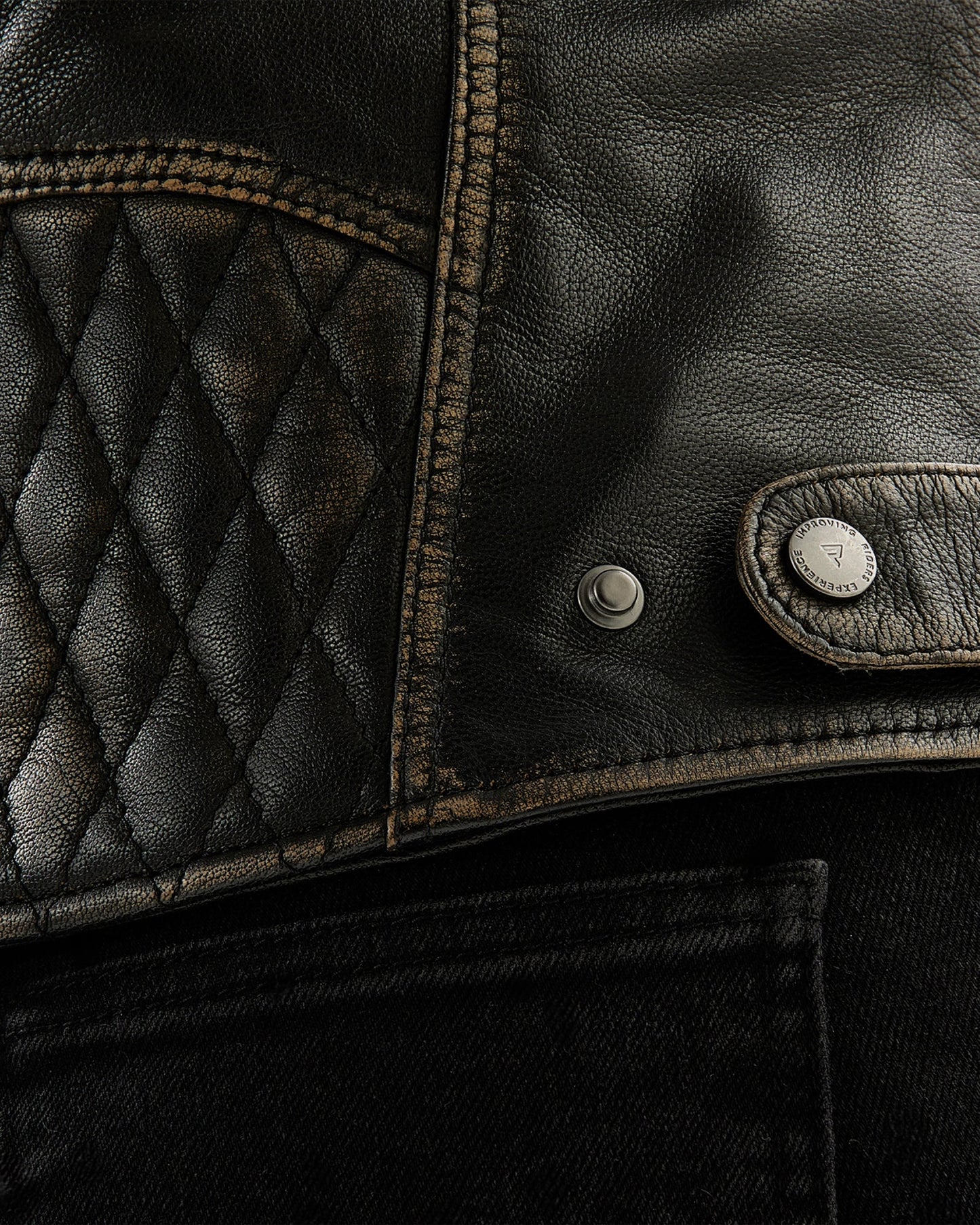 Hunter II Femme Blouson Cuir Vintage Marron