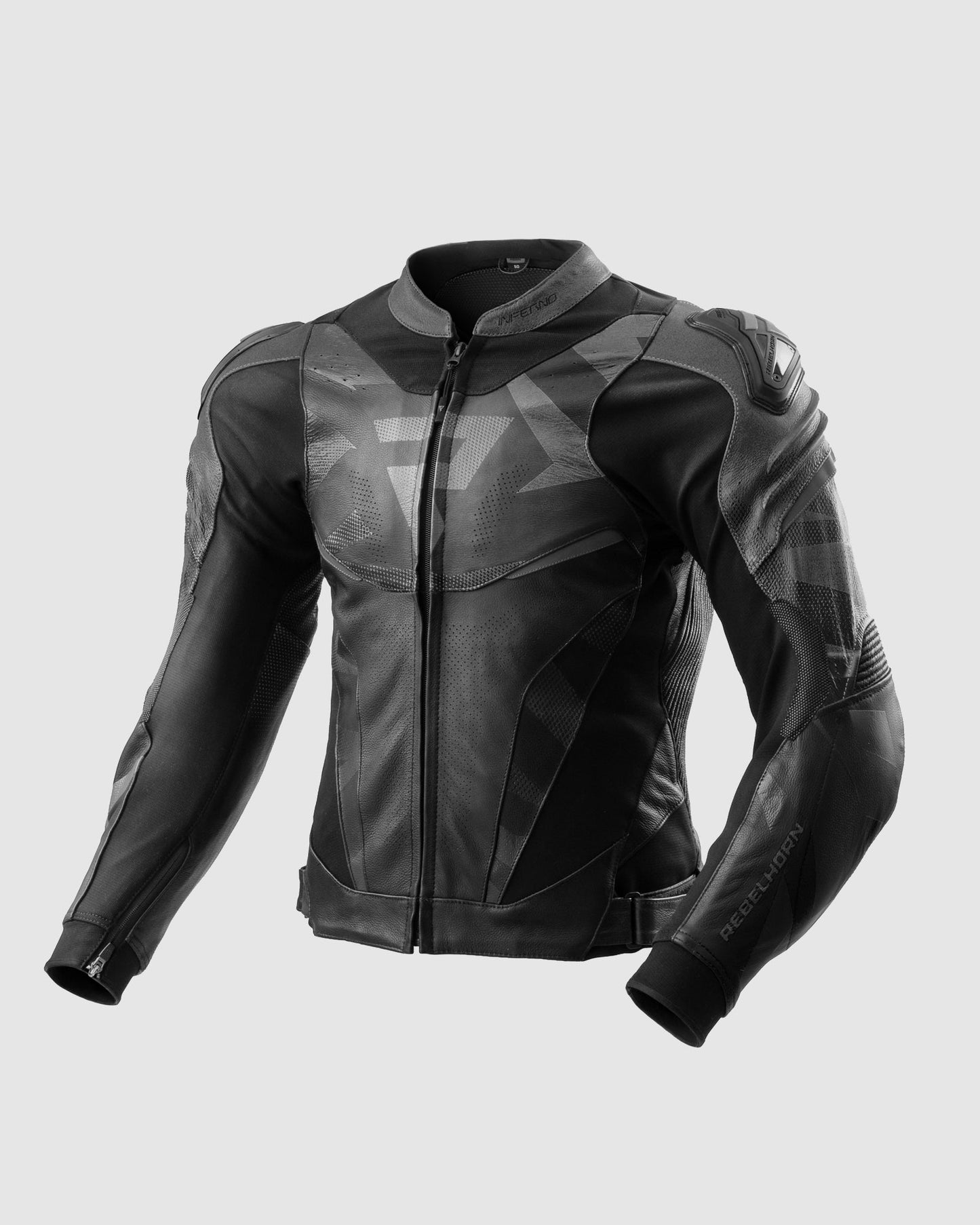 Inferno Blouson Moto Cuir Noir