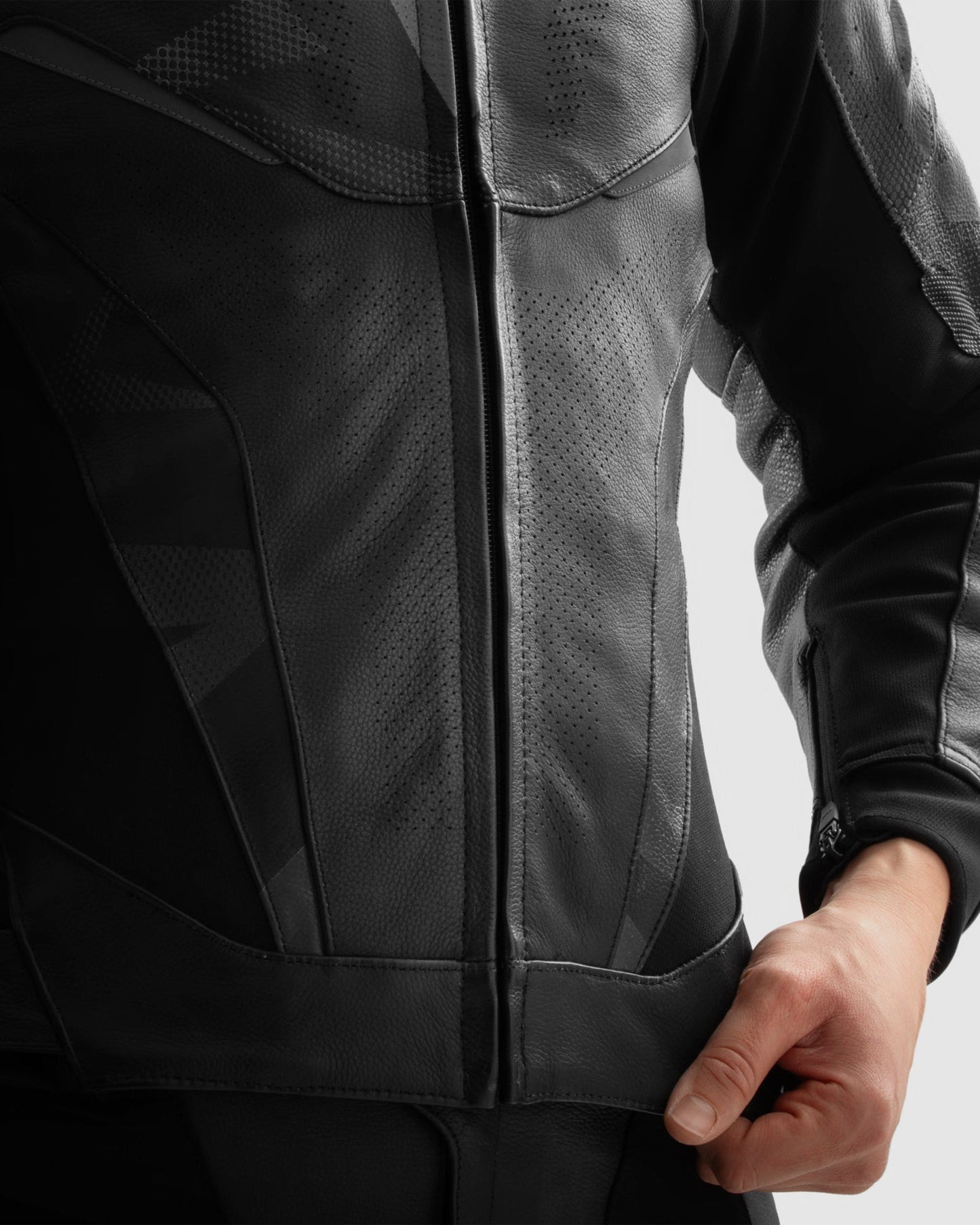 Inferno Blouson Moto Cuir Noir