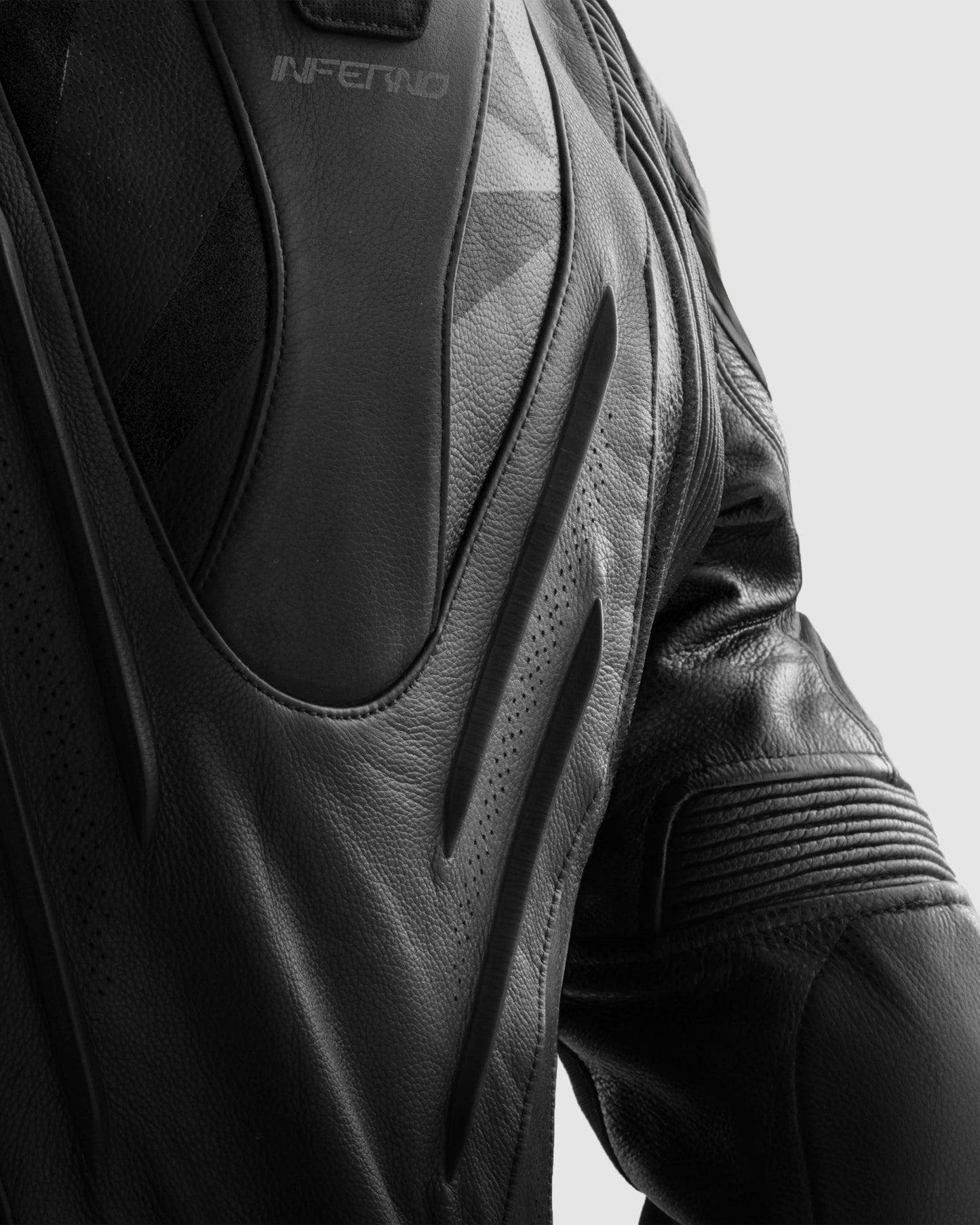 Inferno Blouson Moto Cuir Noir