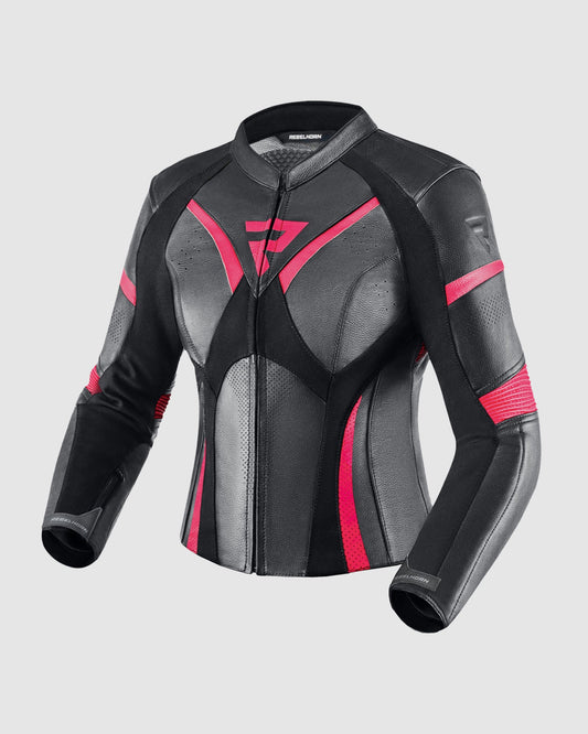 Rebel Femme Blouson Moto Rose