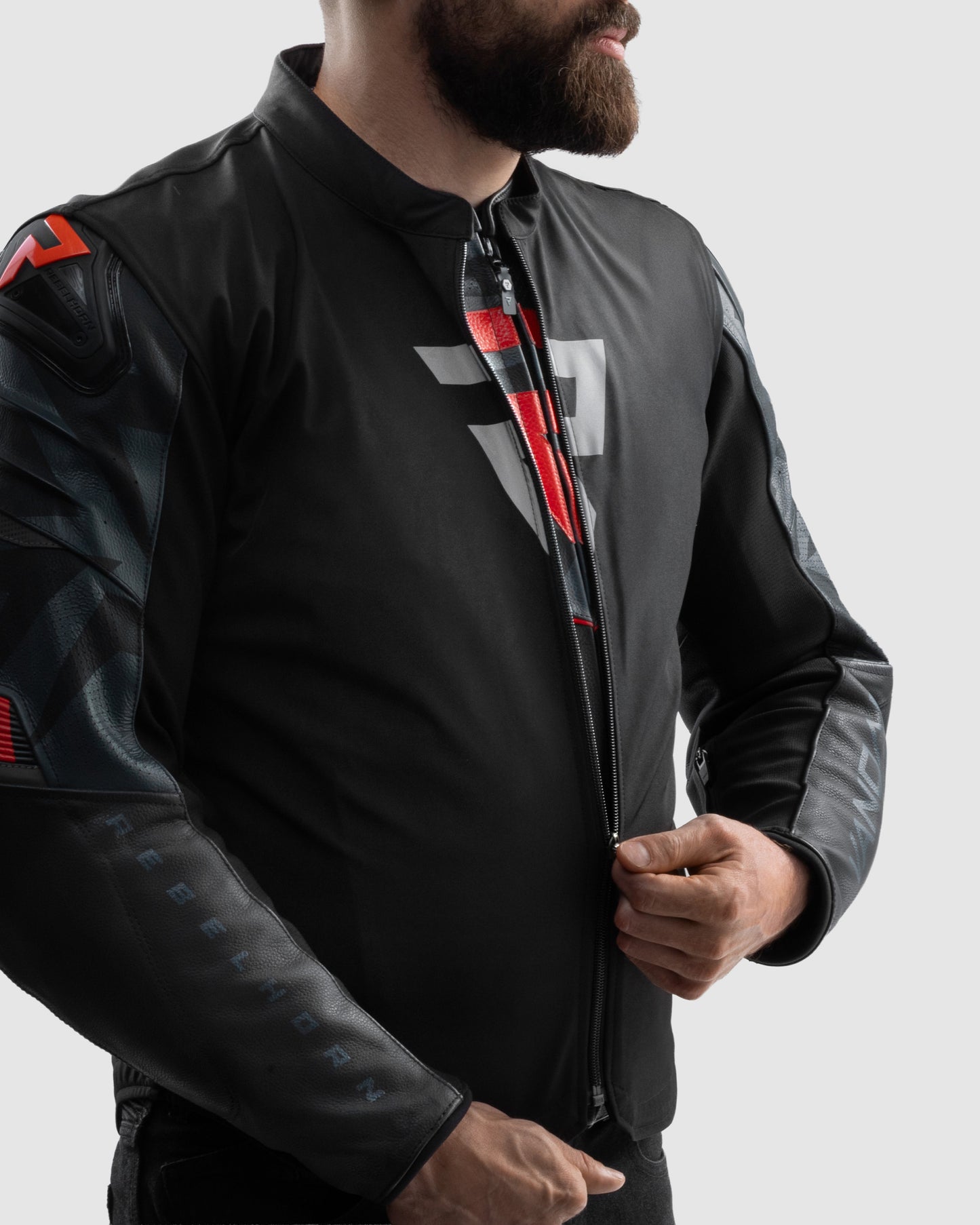 Vandal 2 Veste Moto Cuir Rouge