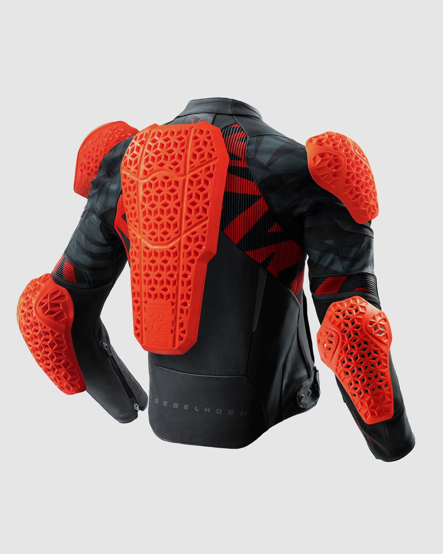 Vandal 2 Veste Moto Cuir Rouge