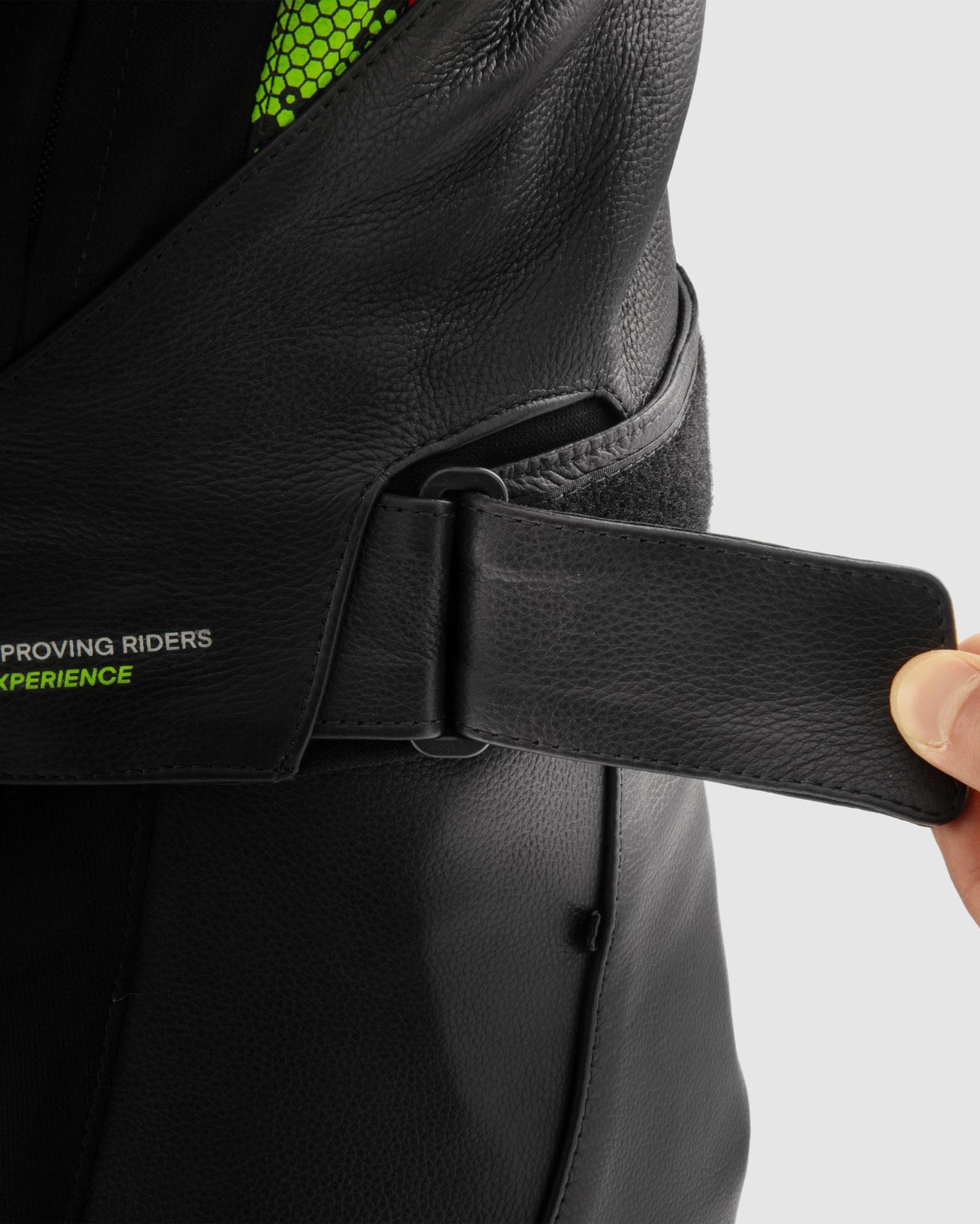 Veloce Blouson Moto Cuir Camo Vert