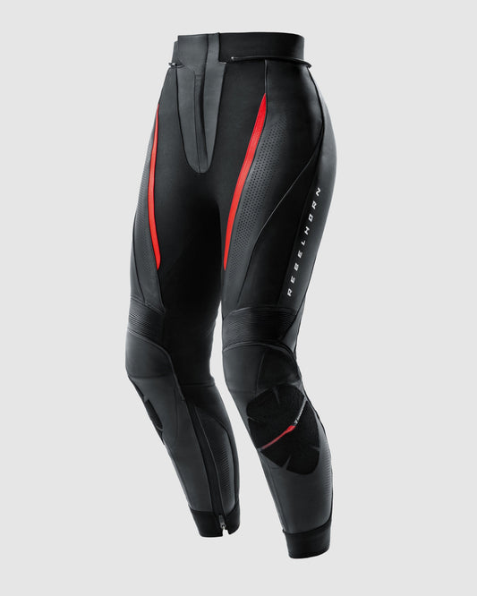 Diva Pantalon Moto Femme Rouge