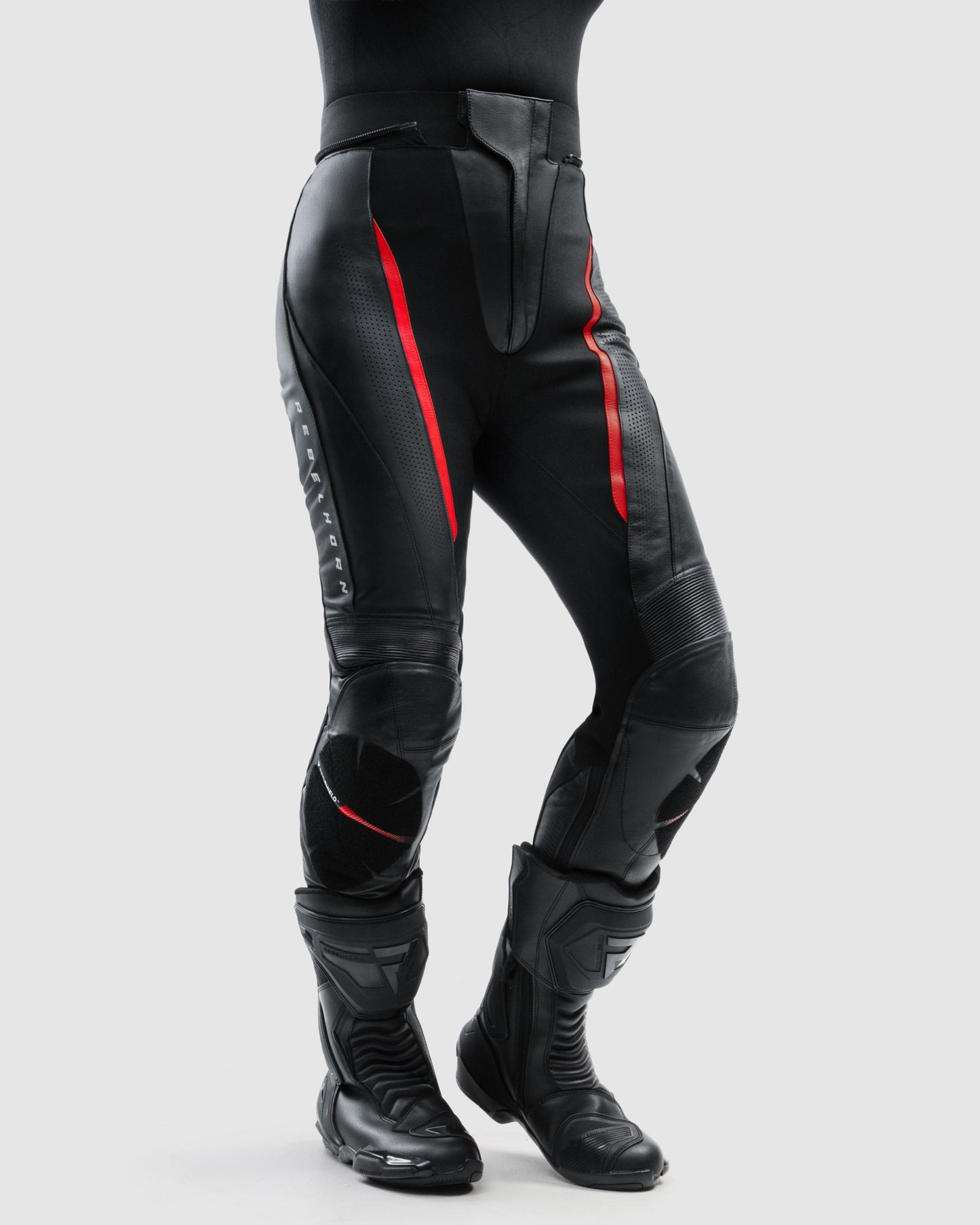 Diva Pantalon Moto Femme Rouge