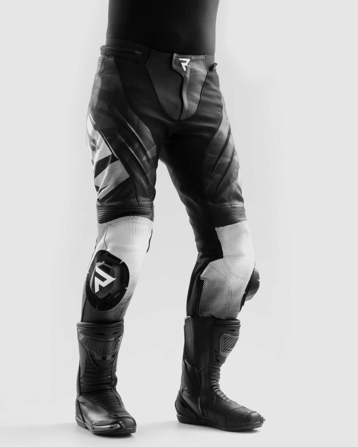Inferno Pantalon Moto Noir Blanc