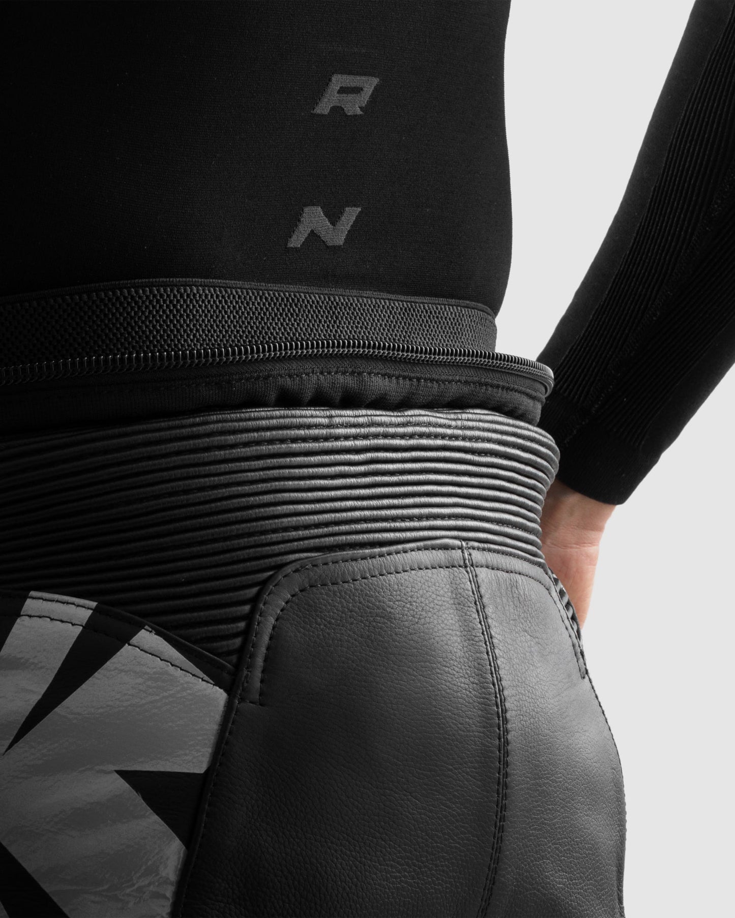 Inferno Pantalon Moto Noir Blanc
