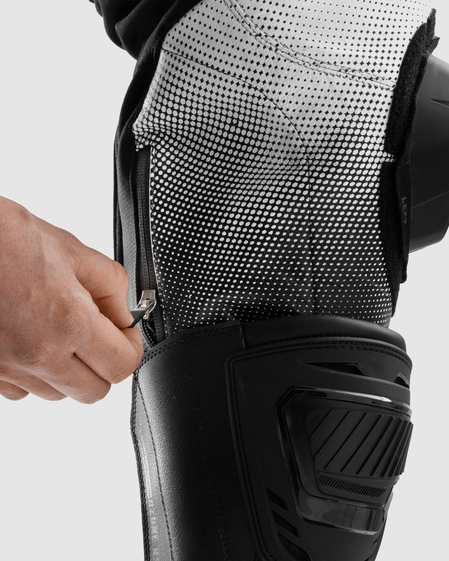 Inferno Pantalon Moto Noir Blanc