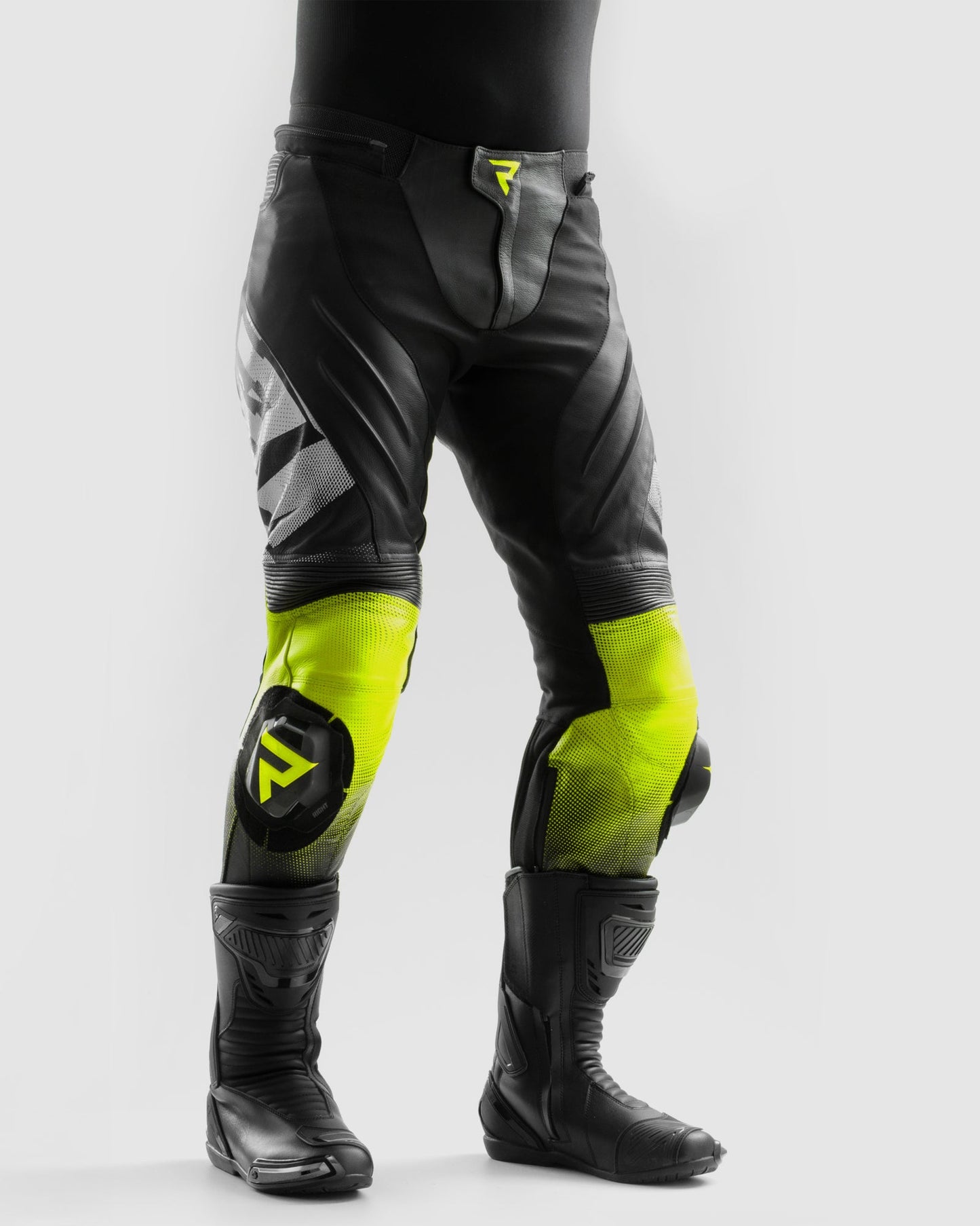 Inferno Pantalon Moto Jaune Fluo