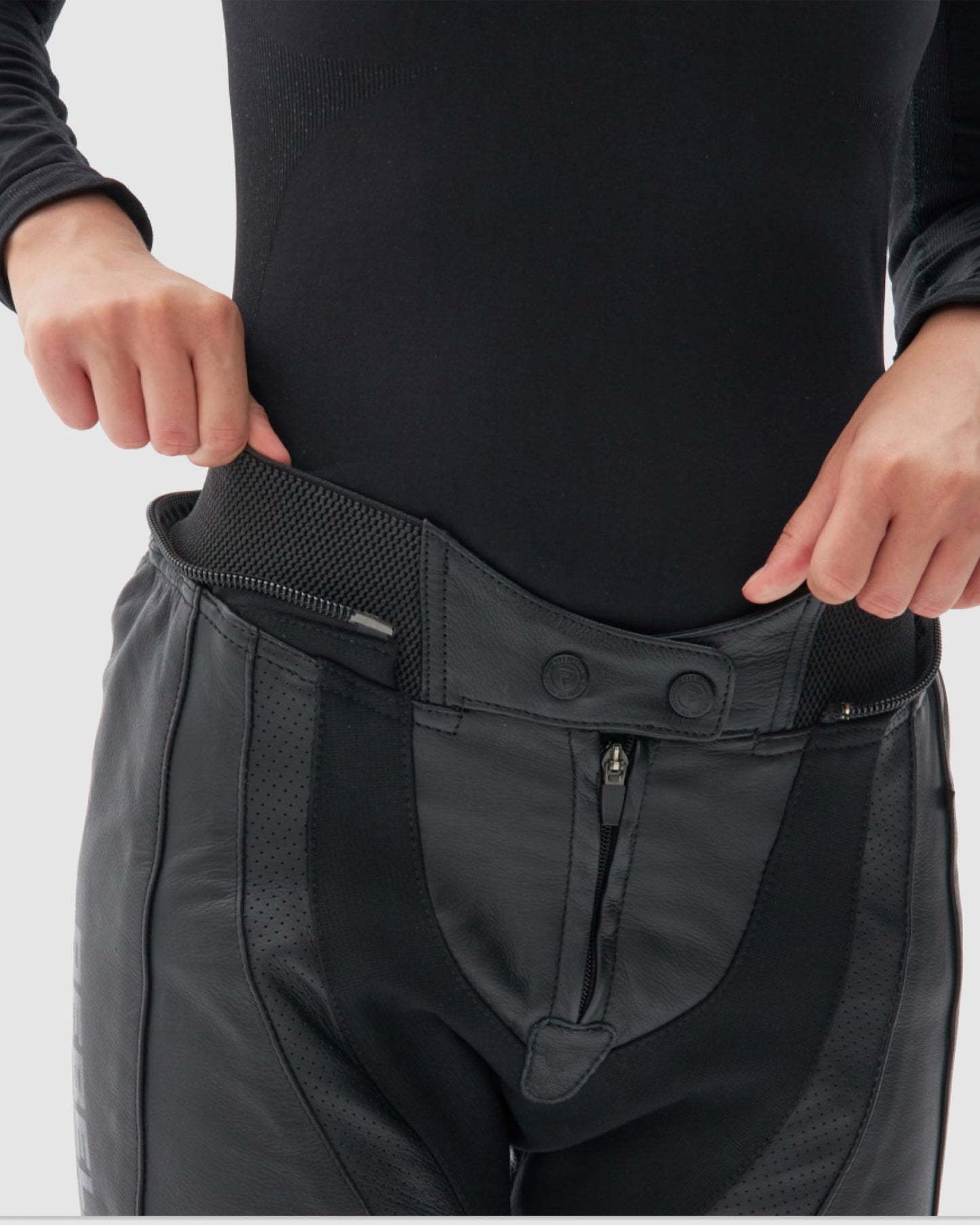 Rebel Femme Pantalon Moto Noir