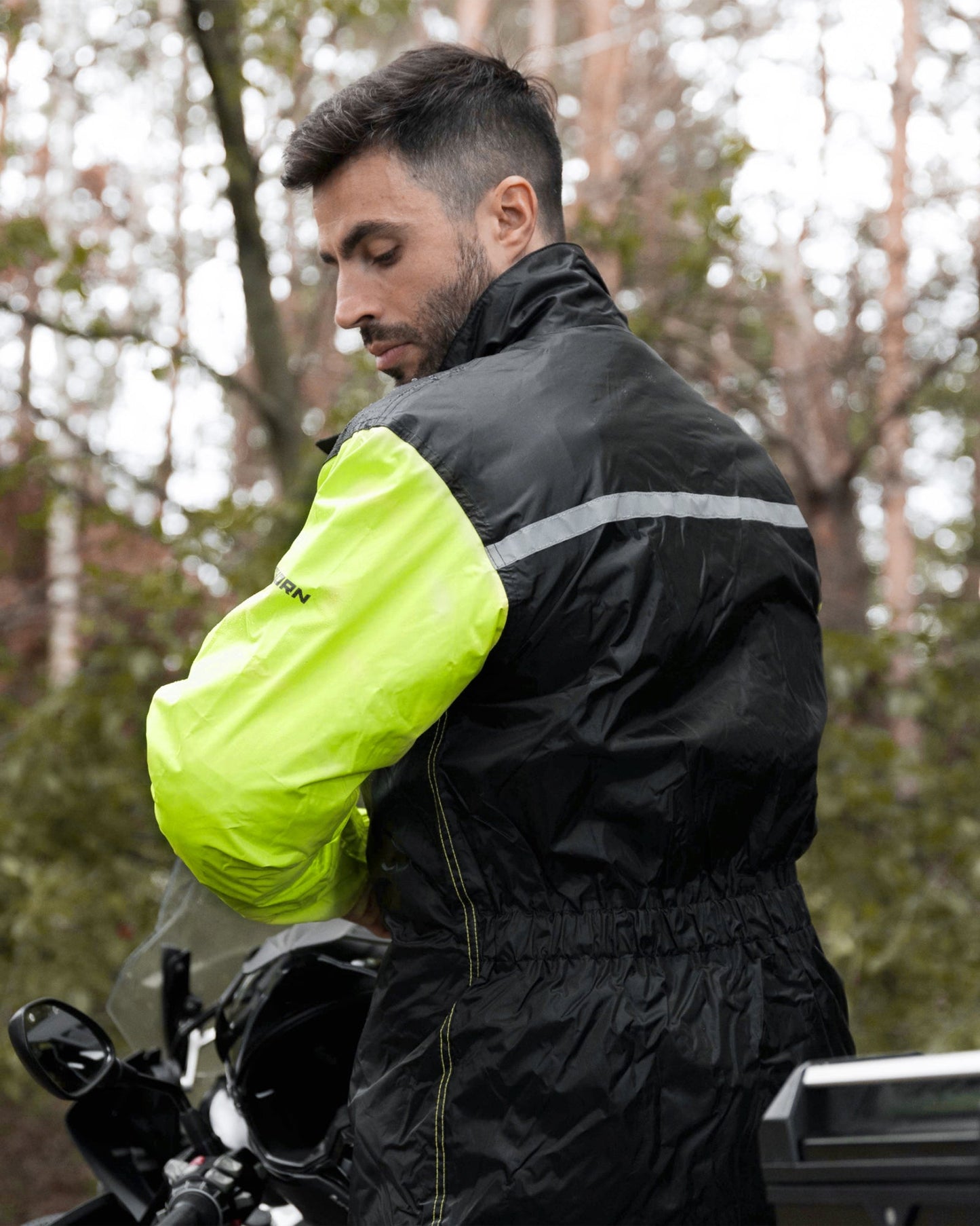 Rain 2 Pièces Combinaison Pluie Jaune Fluo