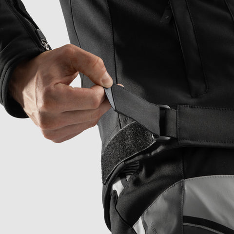Borg II Noir/Gris/Rouge Veste Moto