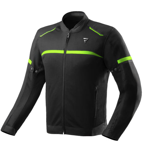 Echo Noir/Jaune Fluo Veste Moto