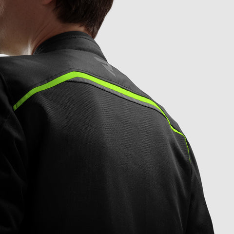 Echo Noir/Jaune Fluo Veste Moto