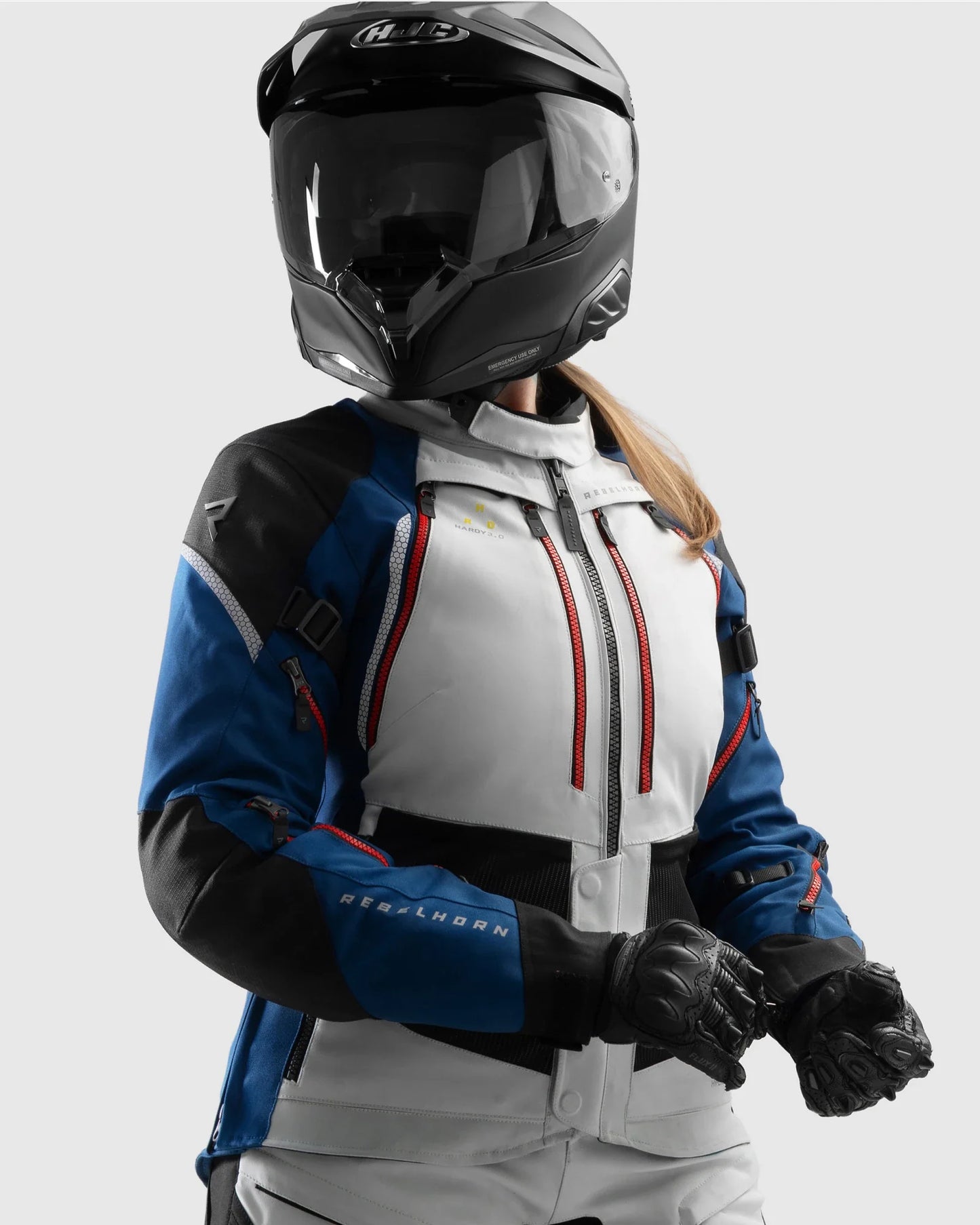 Hardy 3.0 Femme Blouson Moto Bleu