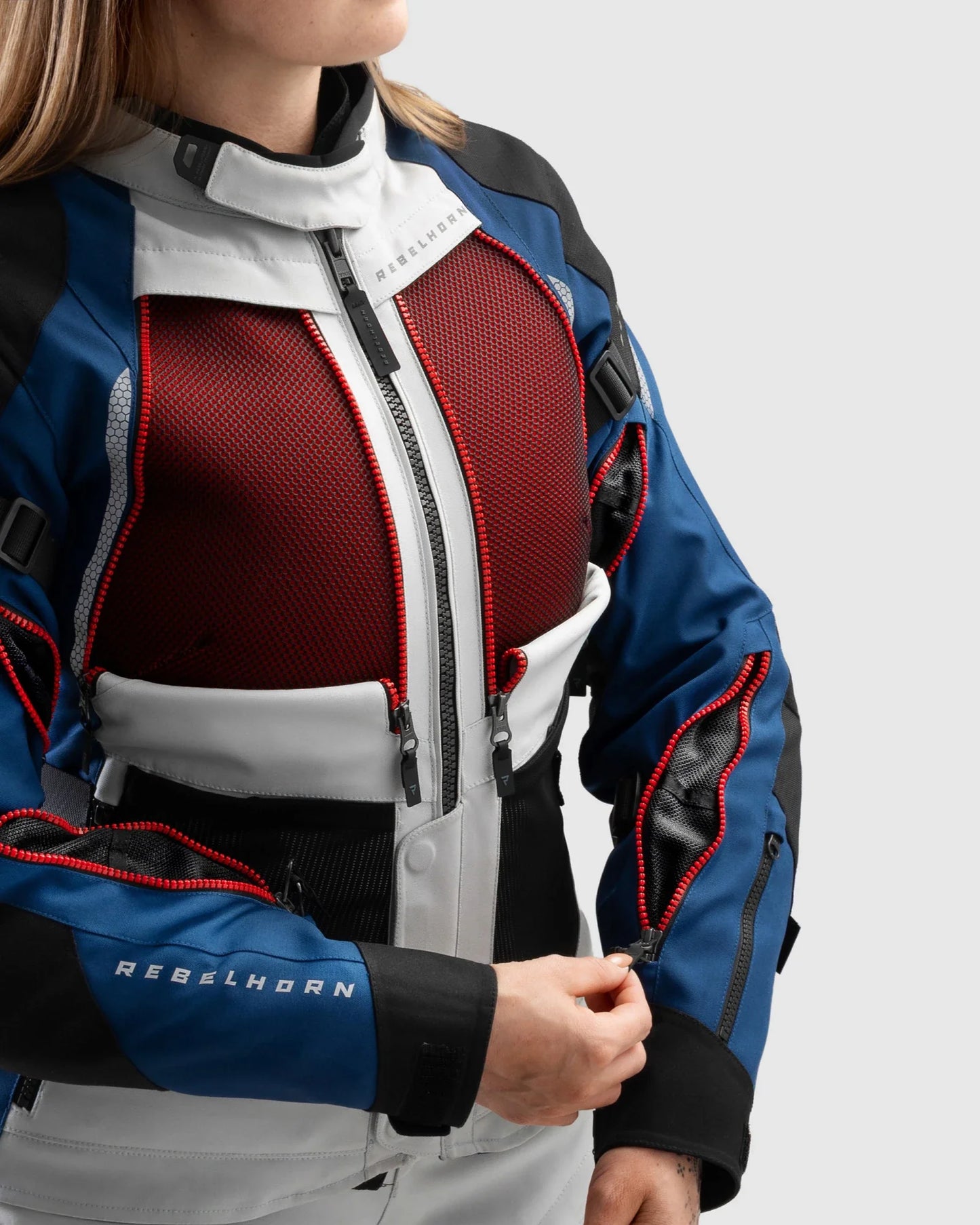 Hardy 3.0 Femme Blouson Moto Bleu
