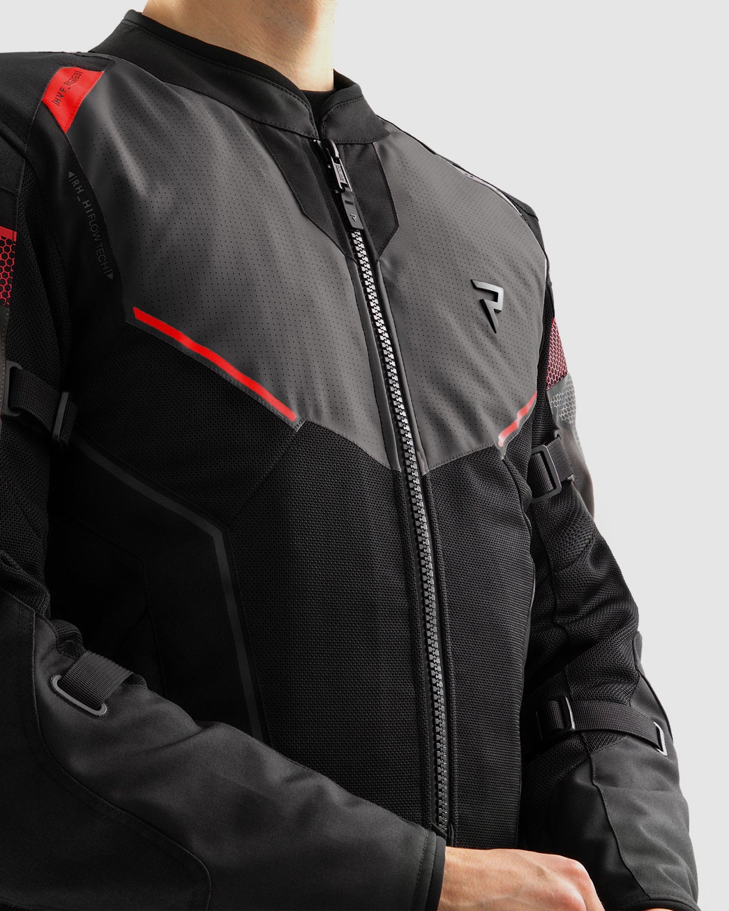 Hiflow V Blouson Moto Foncé Gris