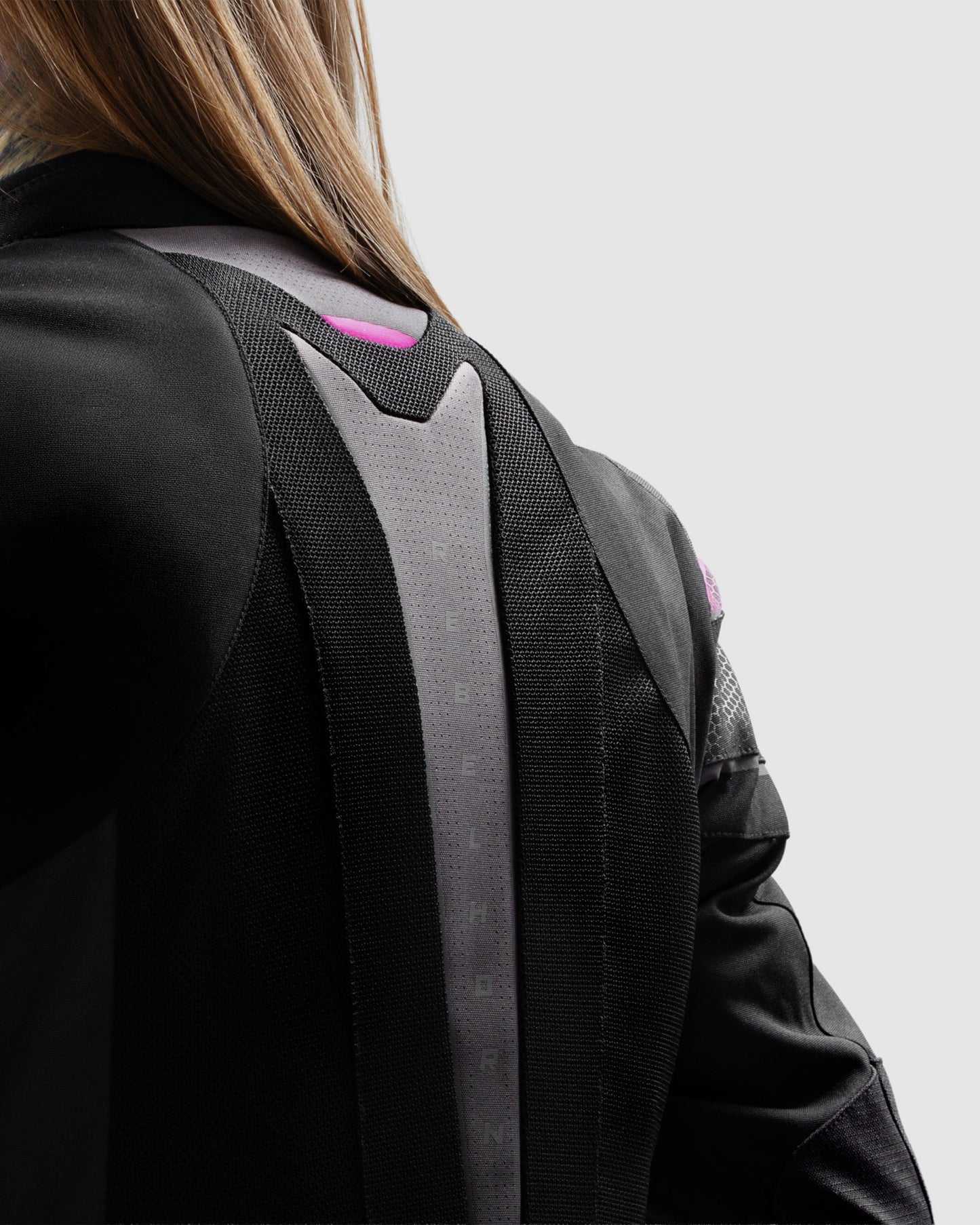 Hiflow V Femme Blouson Moto Noir, Rose