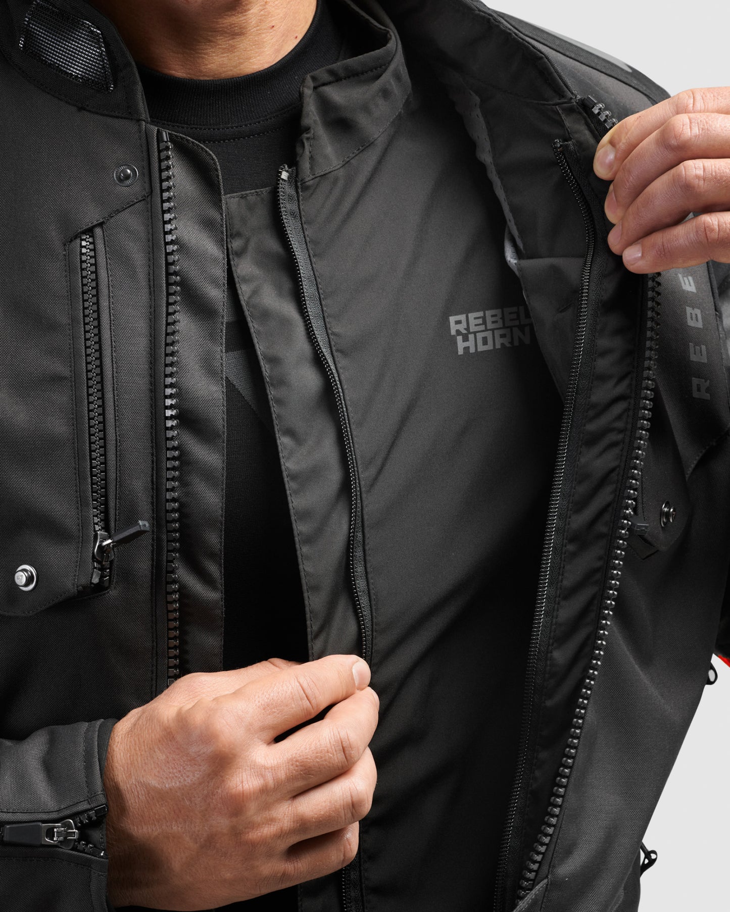 Hiker IV Blouson Moto Rouge