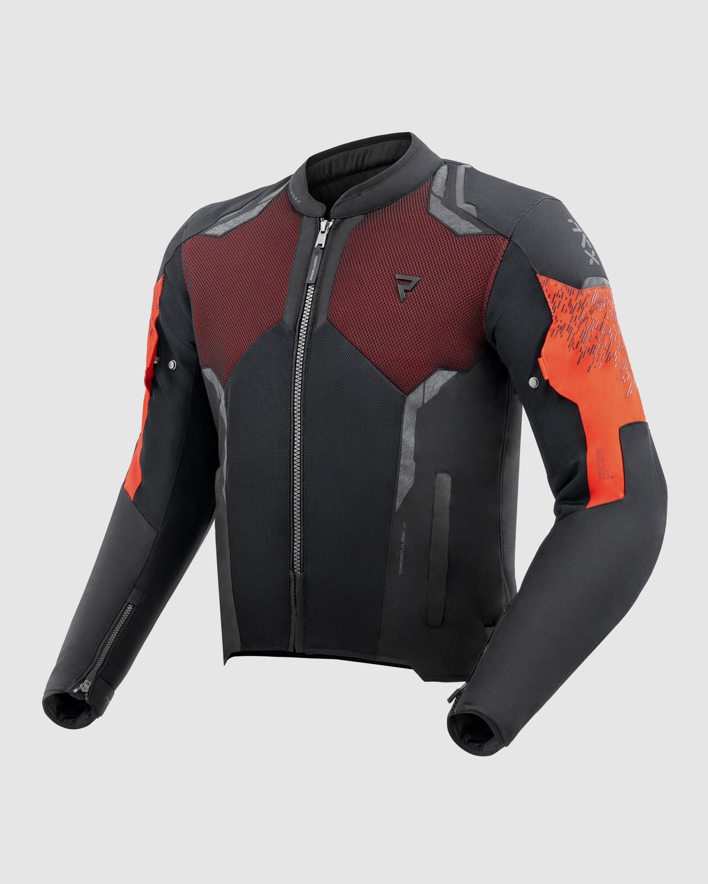 Jax Blouson Moto Rouge