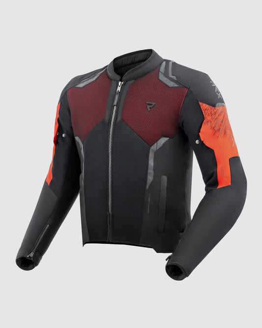 Jax Blouson Moto Rouge