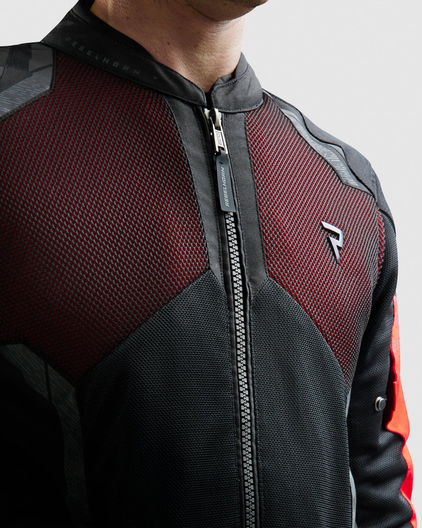 Jax Blouson Moto Rouge