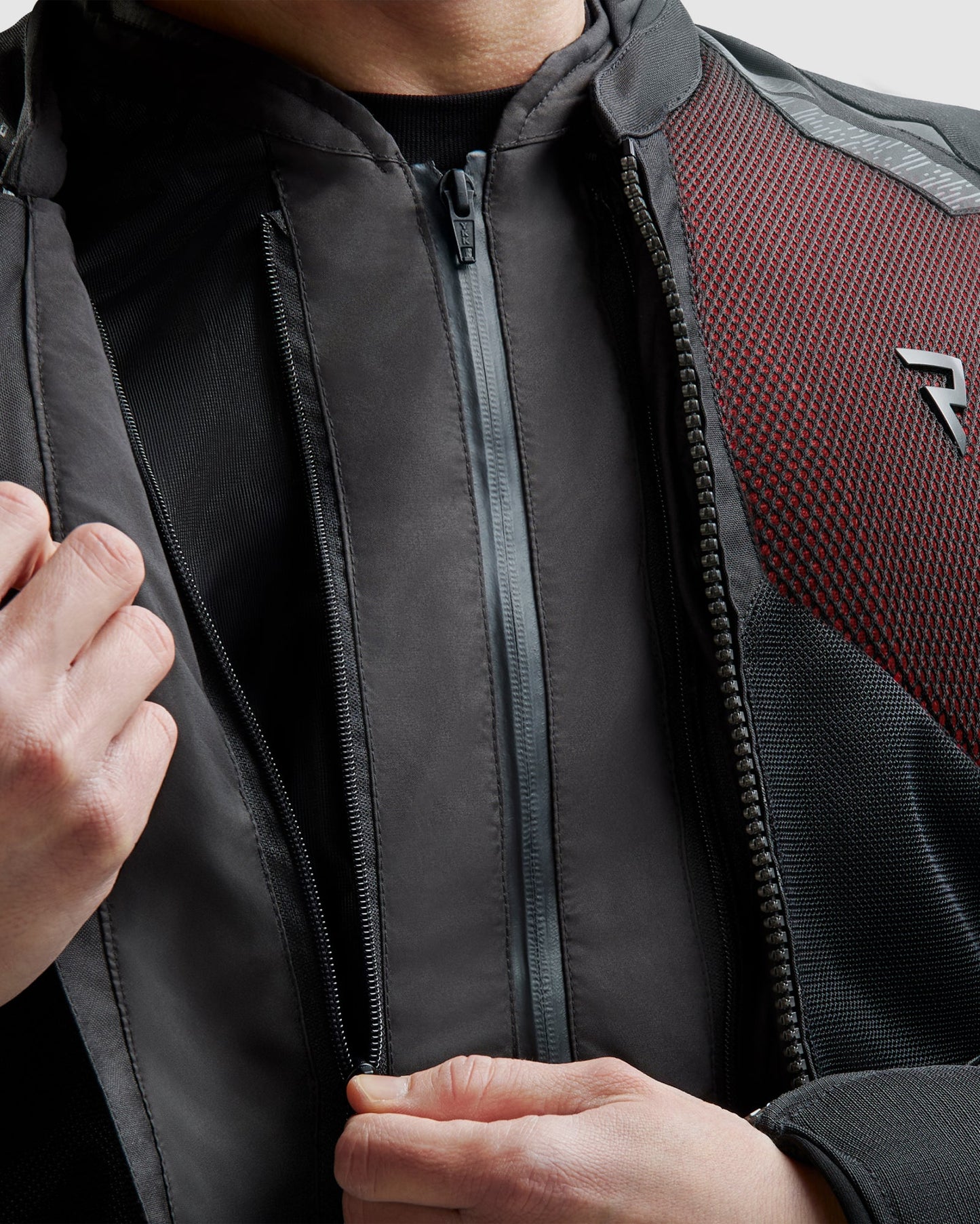 Jax Blouson Moto Rouge