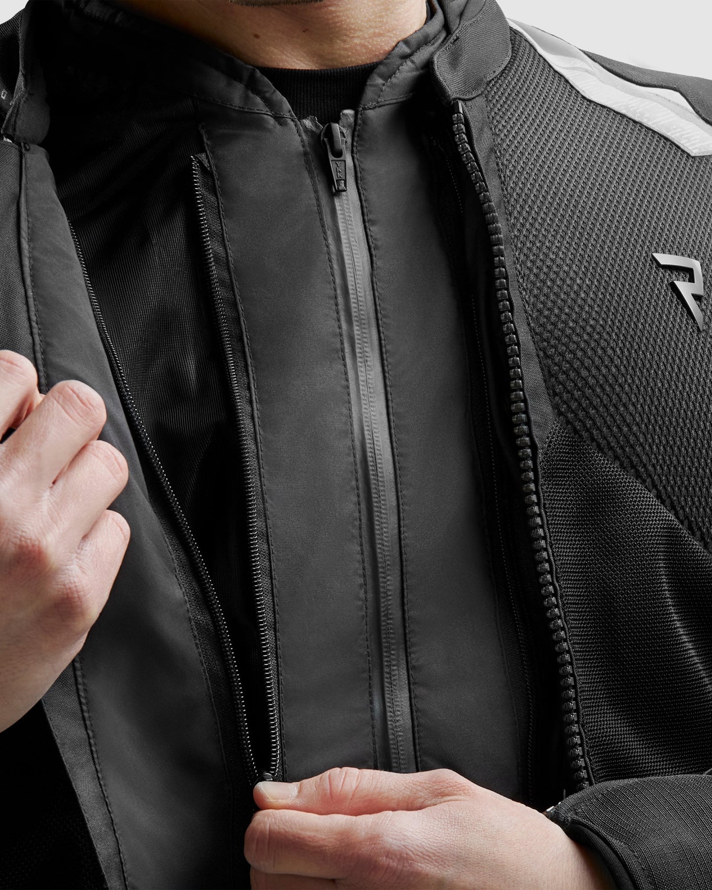 Jax Blouson Moto Gris