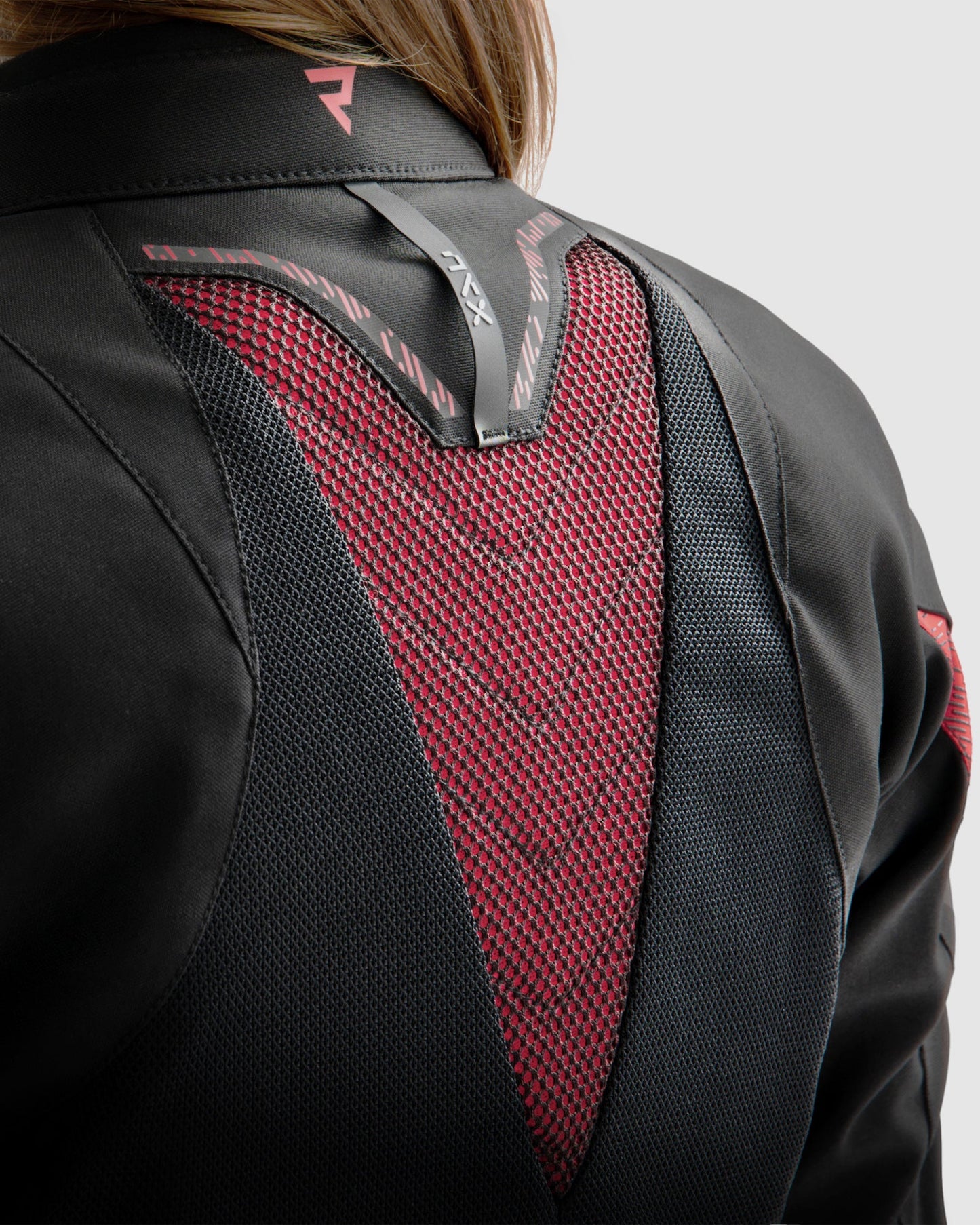 Jax Femme Blouson Moto Rouge