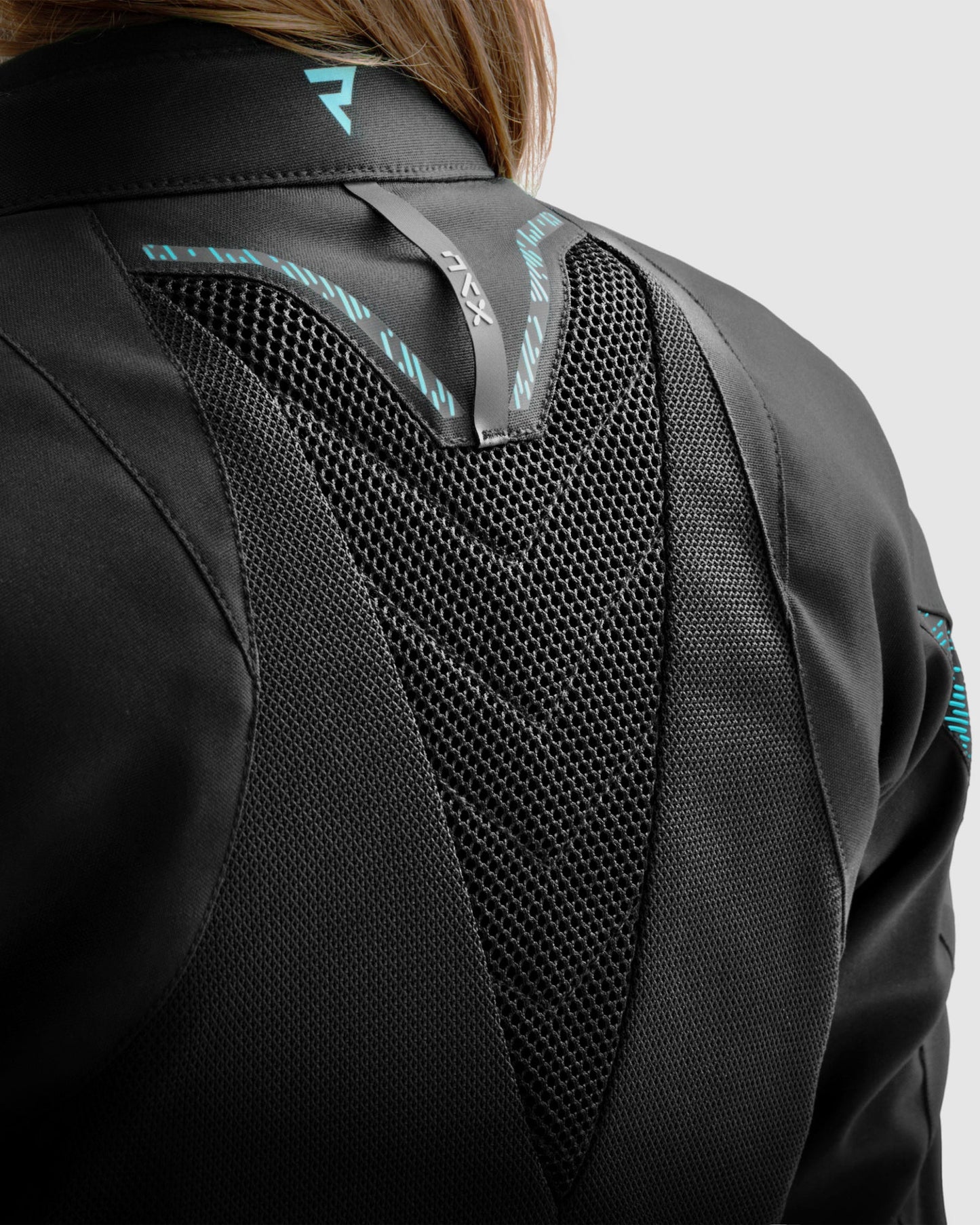 Jax Femme Blouson Moto Bleu Lagon