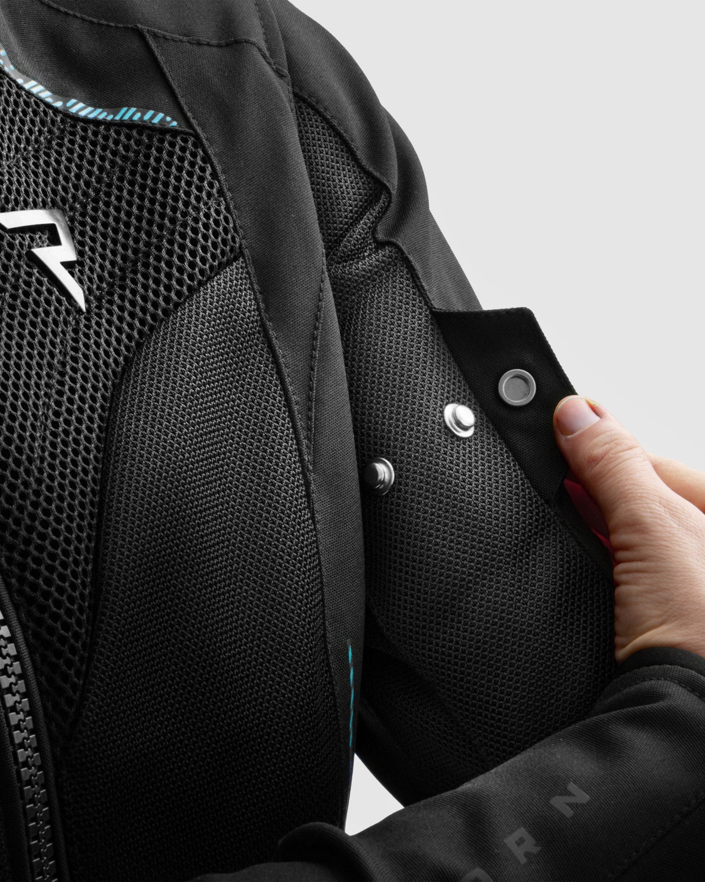 Jax Femme Blouson Moto Bleu Lagon