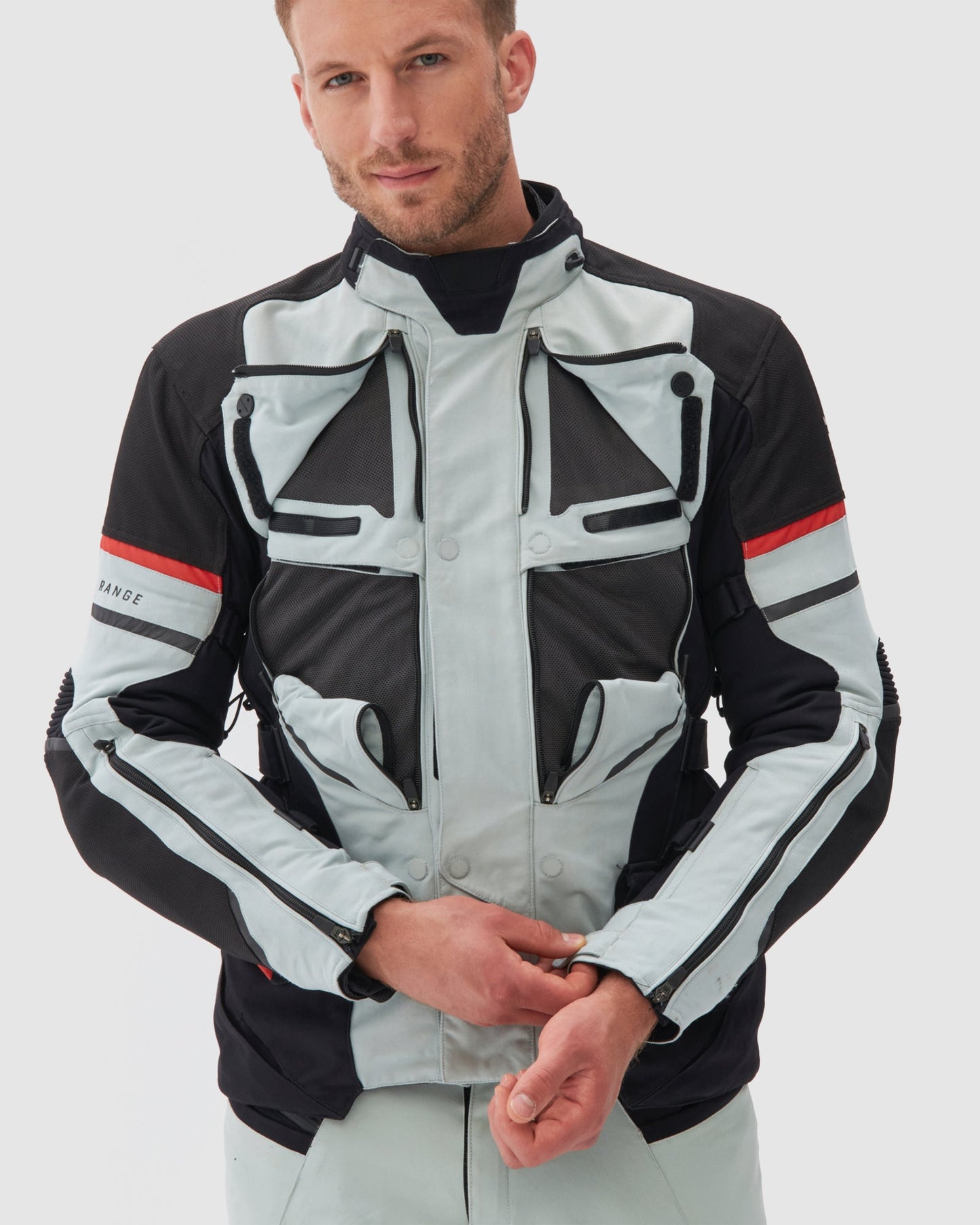 Range Blouson Moto Gris
