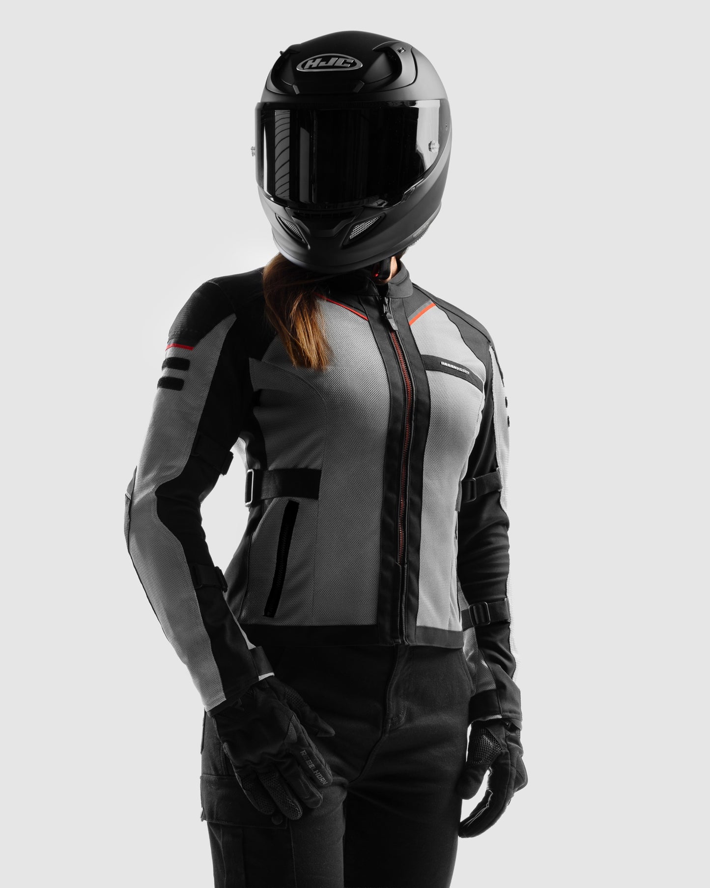 Scandal 3 Veste Moto Femme Gris
