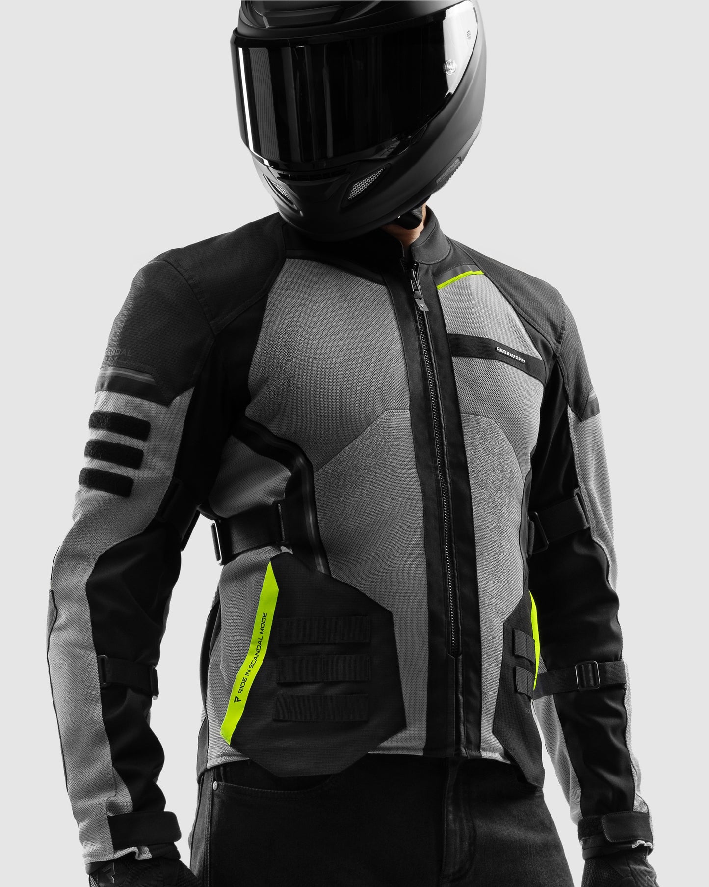 Scandal 3.0 Veste Moto Jaune Fluo
