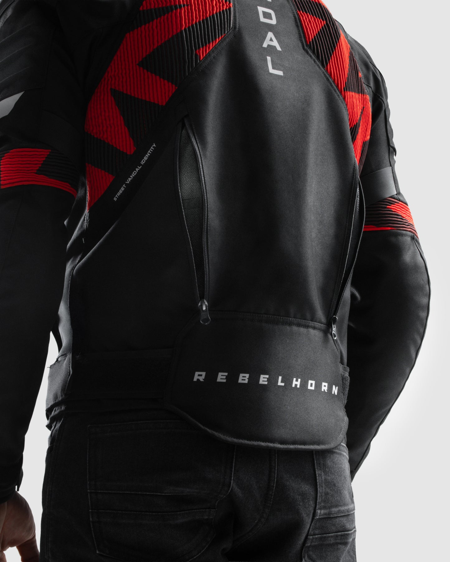 Vandal 2 TEX Veste Moto Rouge