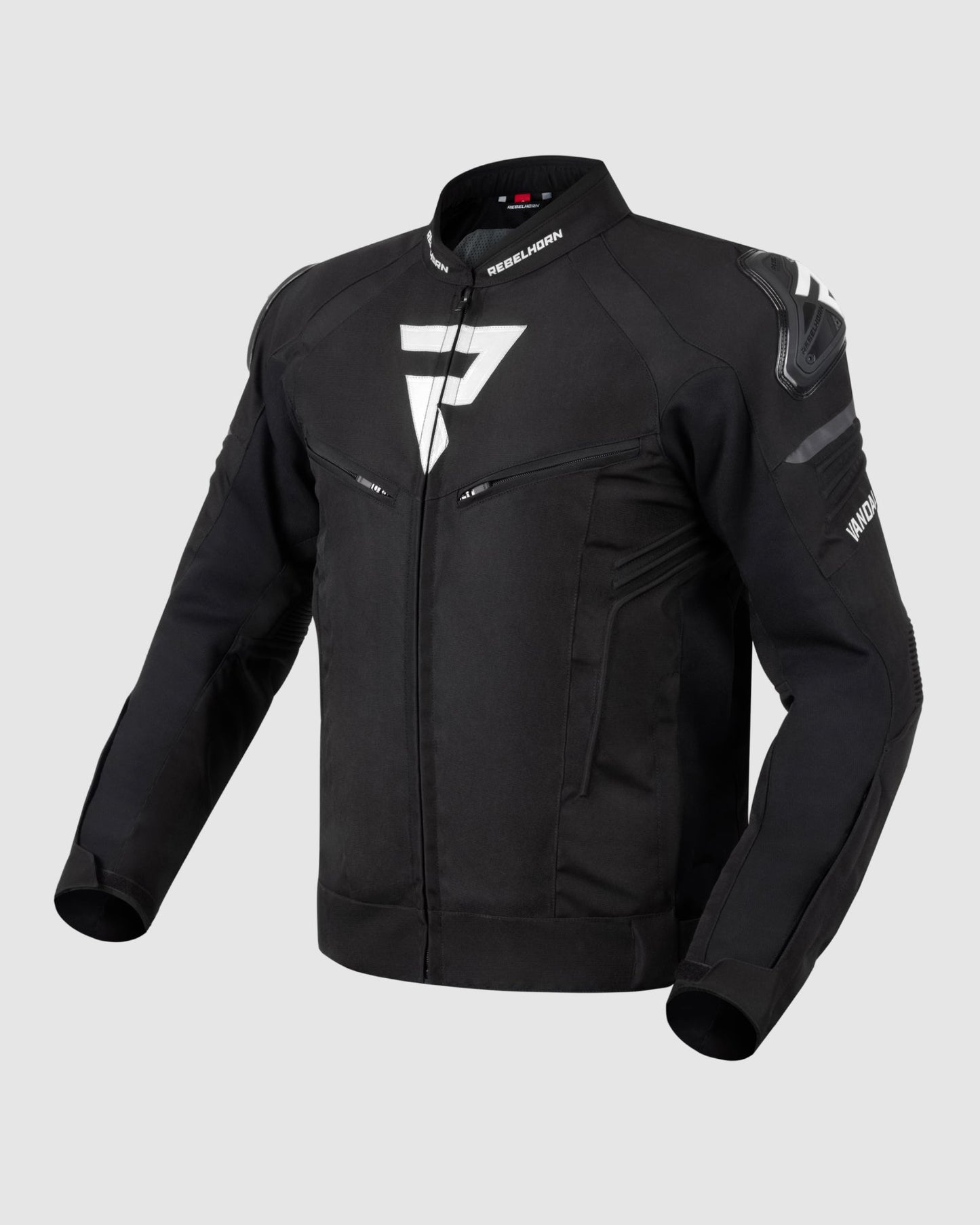 Vandal Blouson Moto Noir Blanc