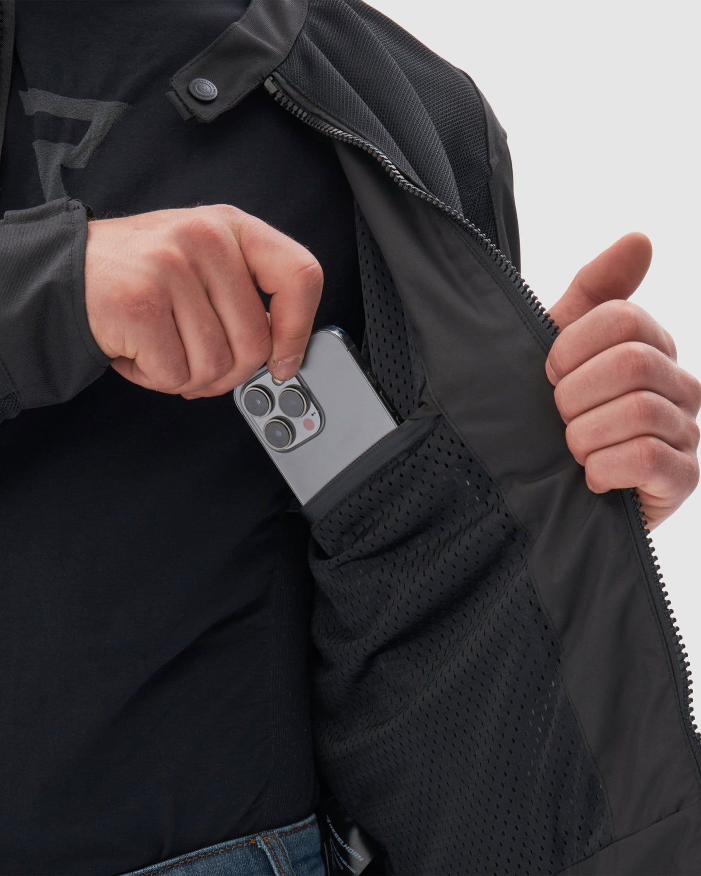 Wave Blouson Moto Noir