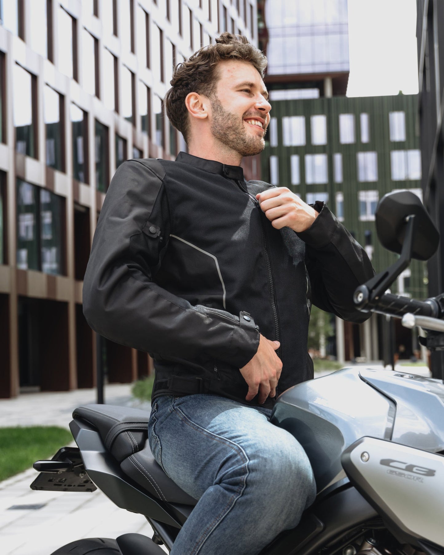 Wave Blouson Moto Noir