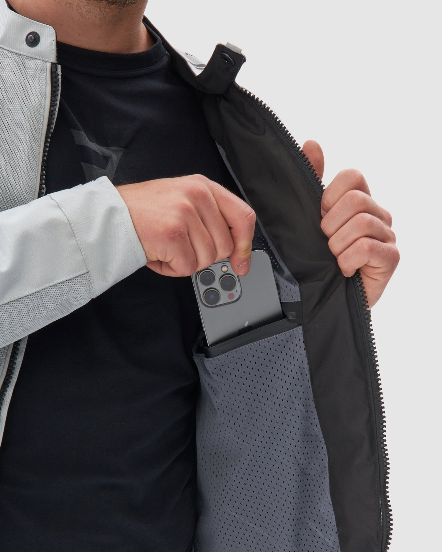 Wave Blouson Moto Gris