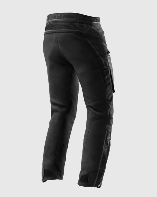 Borg II Pantalon Moto Noir Jambe Longue