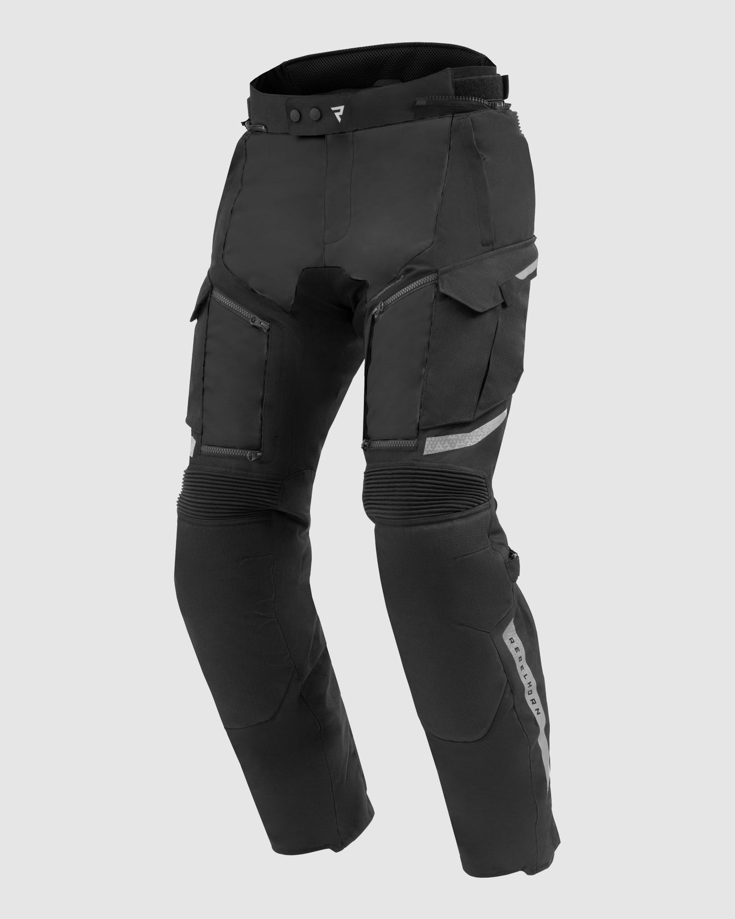 Cubby V Pantalon Moto Noir Jambe Courte