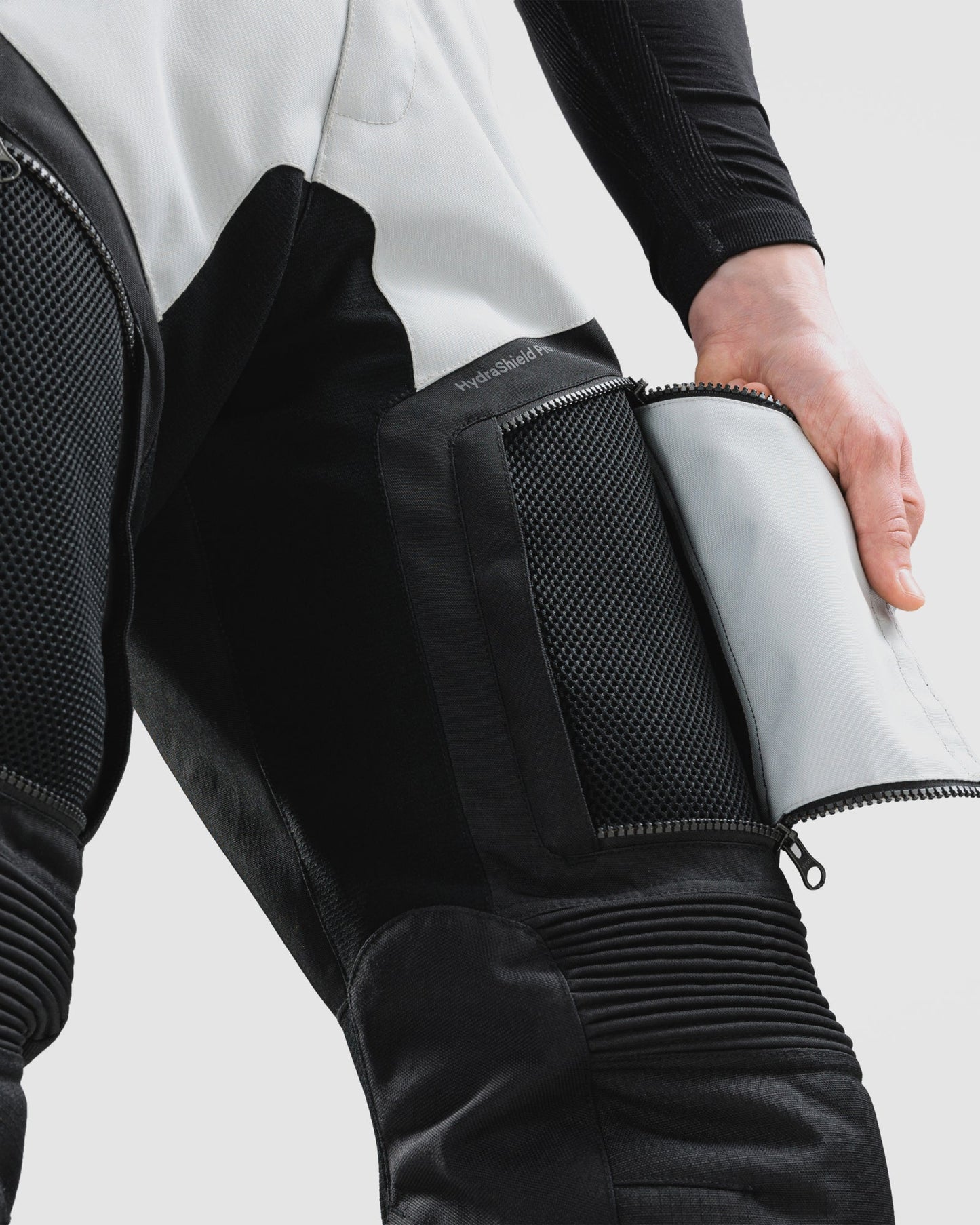 Cubby V Pantalon Moto Gris