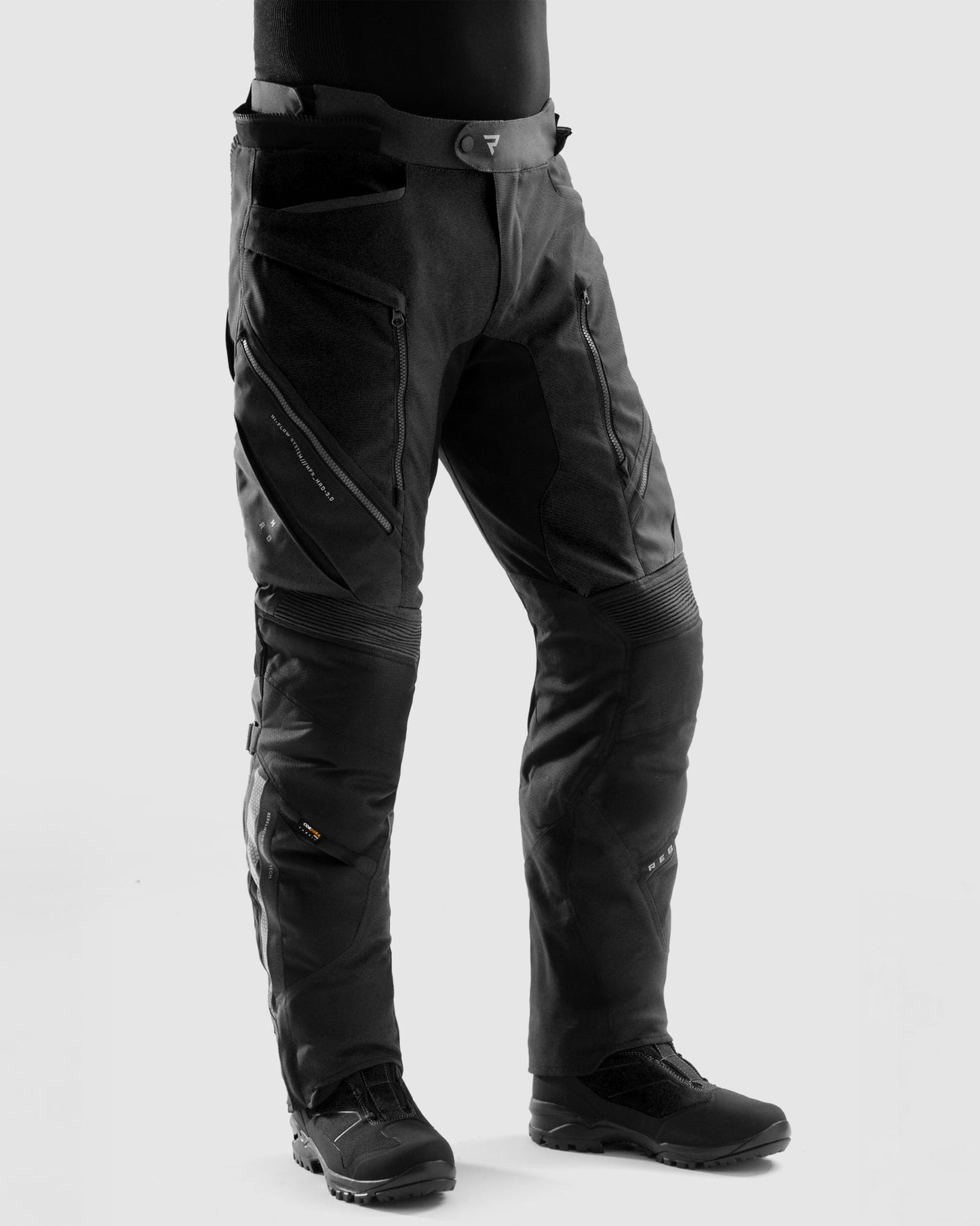 Hardy 3.0 Pantalon Moto Noir Jambe Longue